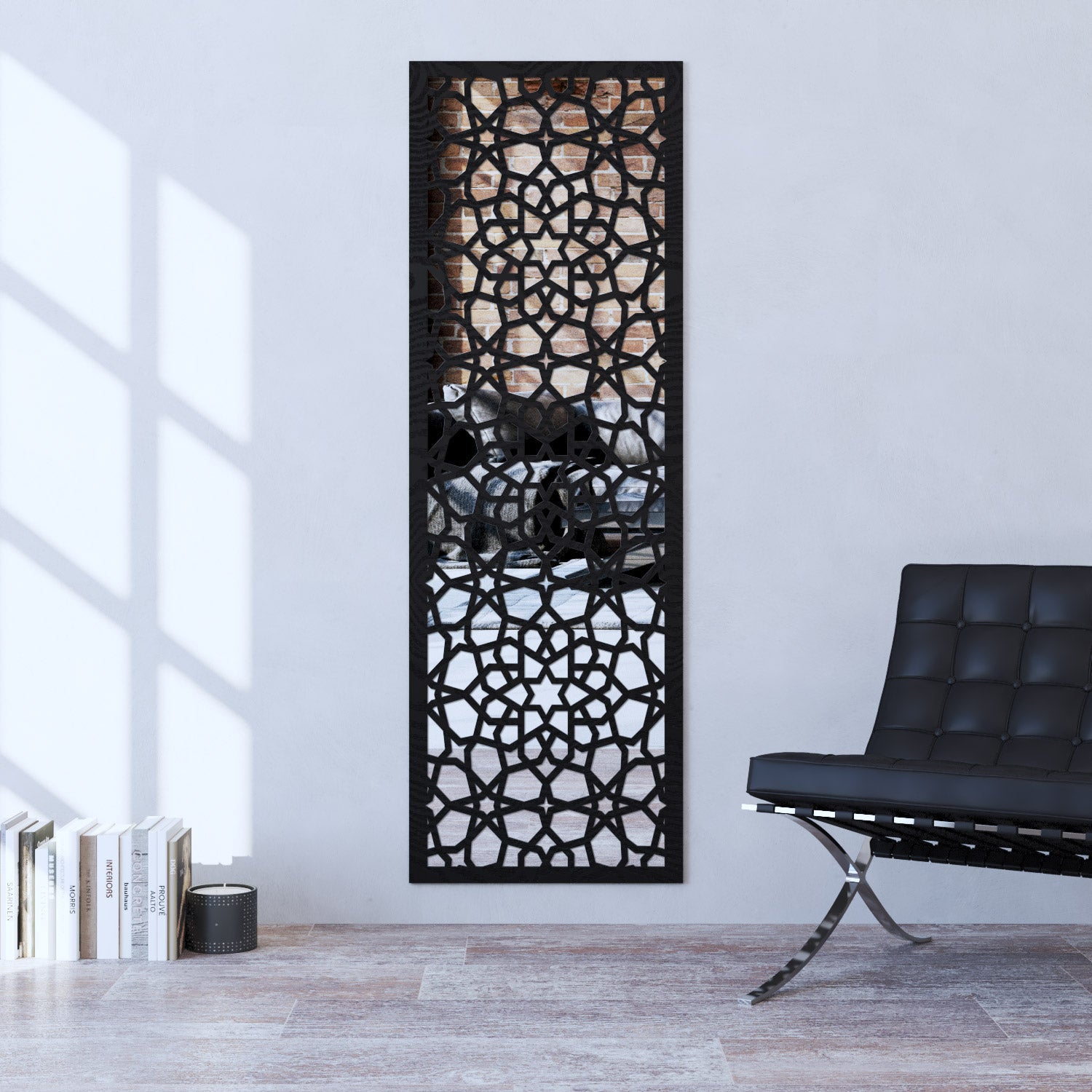 Nazira indoor decorative mirrored panel