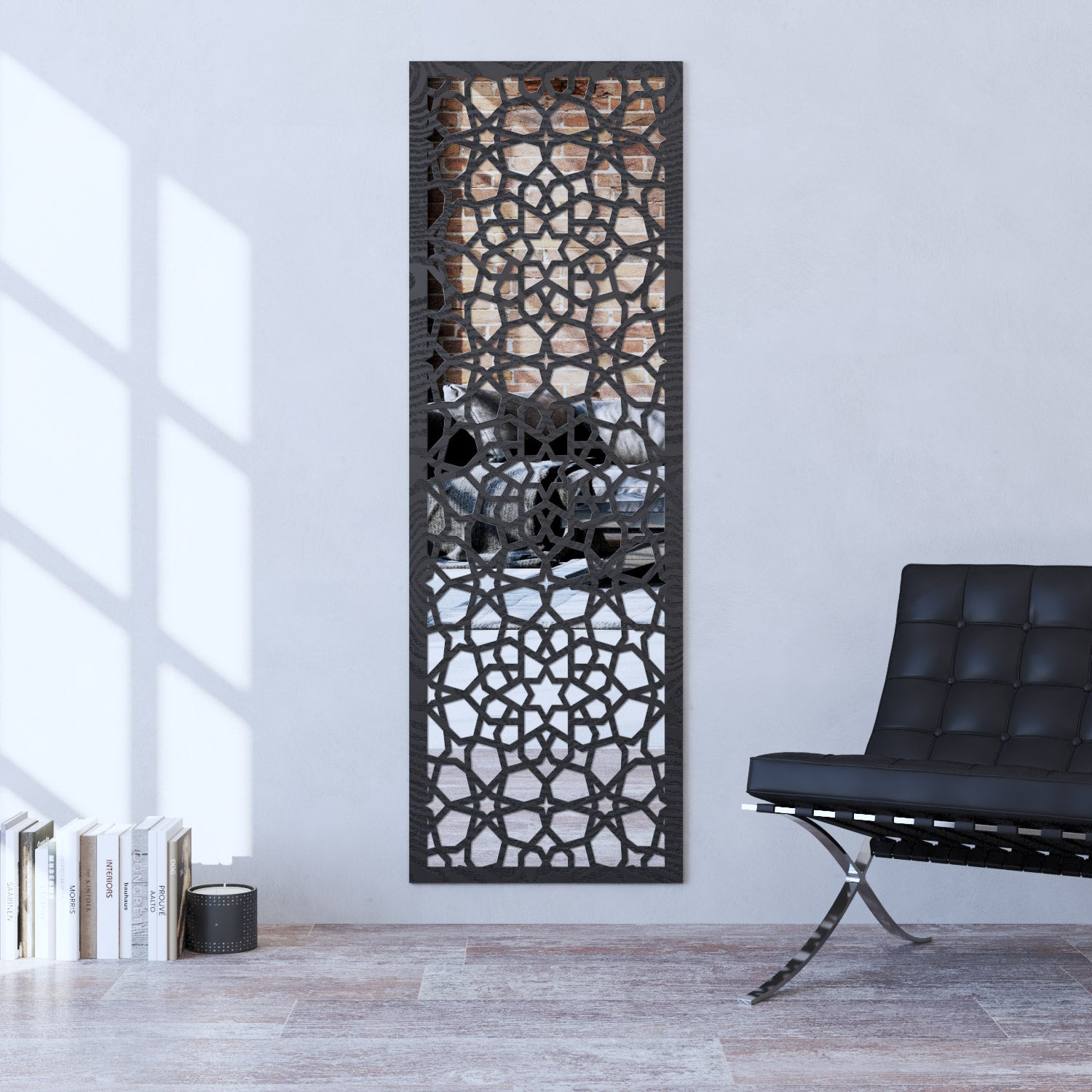 Nazira indoor decorative mirrored panel