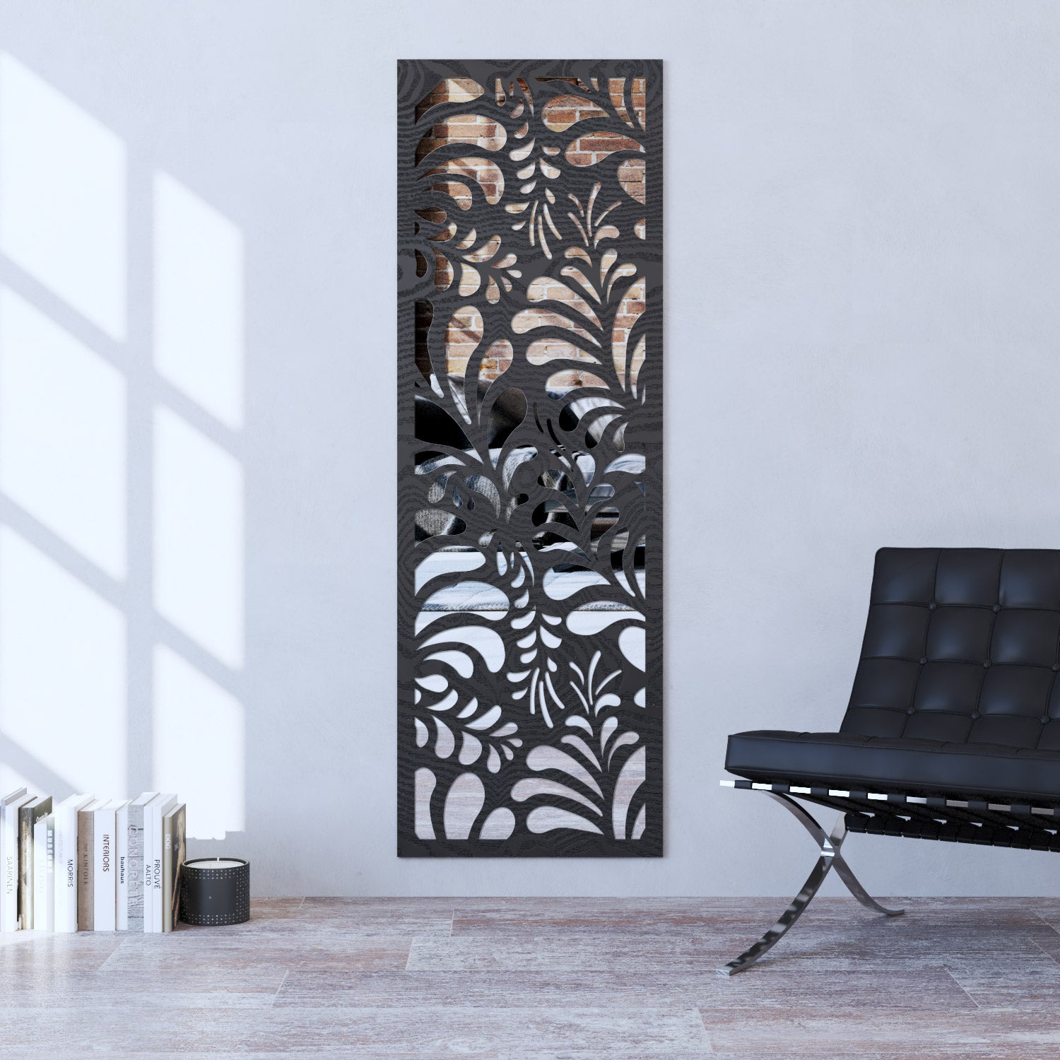 Petal indoor decorative mirrored panel