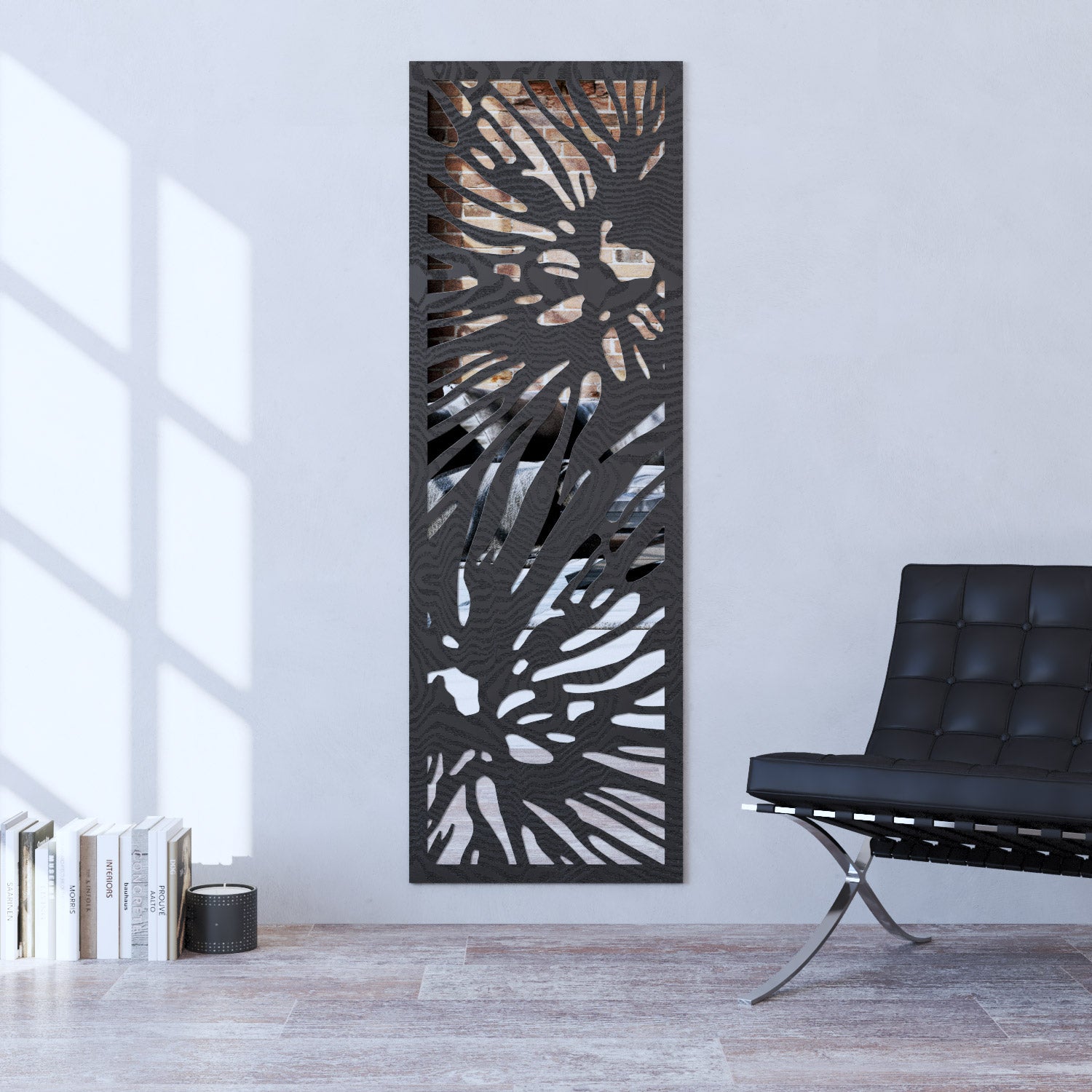 Poppy indoor decorative mirrored panel