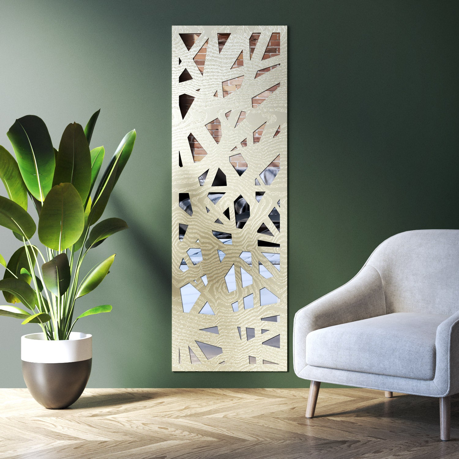 Prism indoor decorative mirrored panel