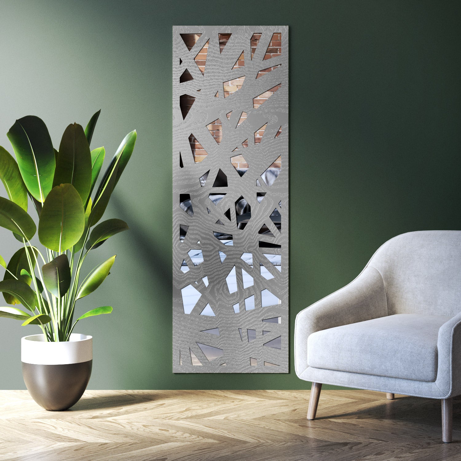 Prism indoor decorative mirrored panel