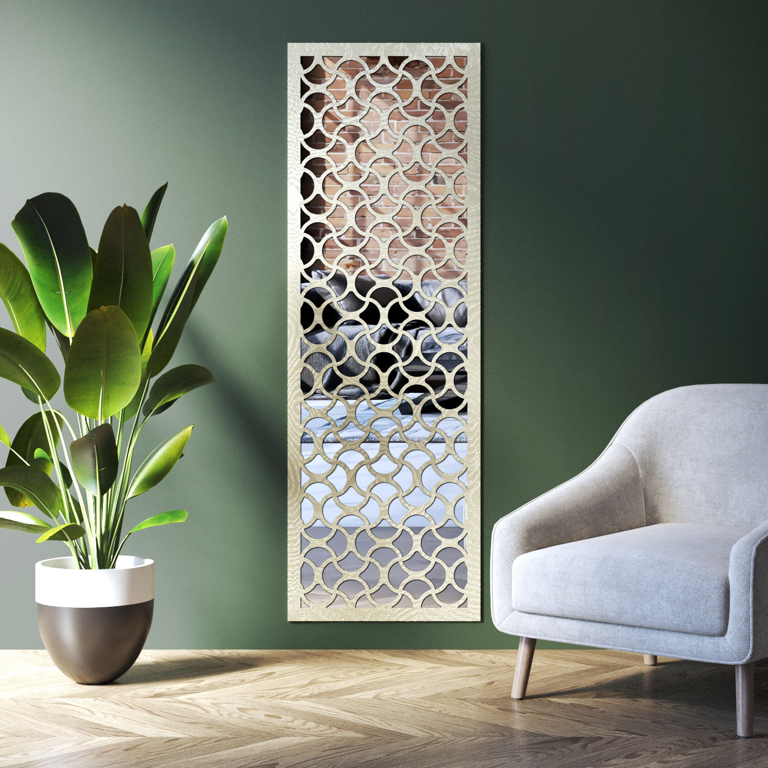 Vida indoor decorative mirrored panel