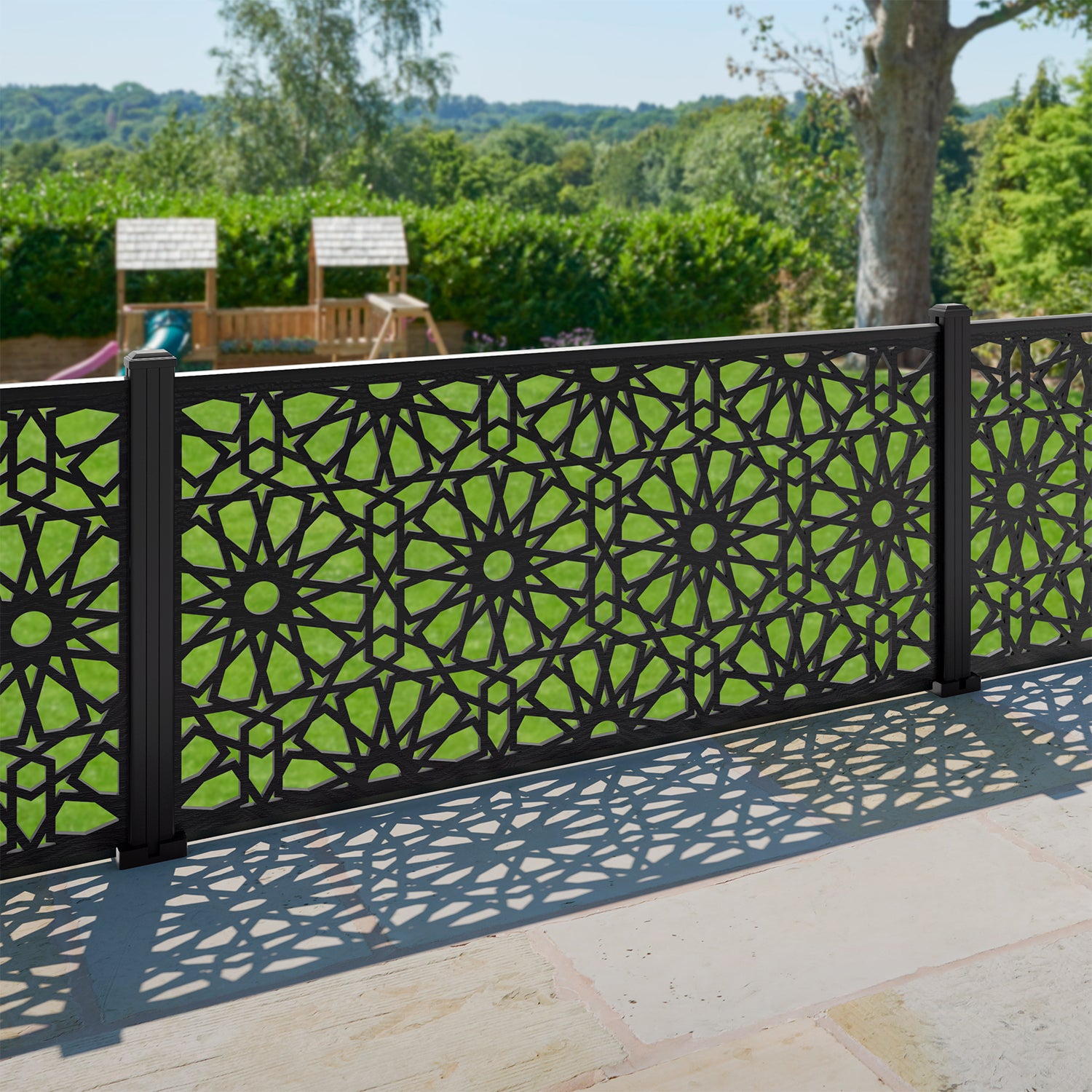 Amina Decorative Fence - 180x90cm - with our composite posts