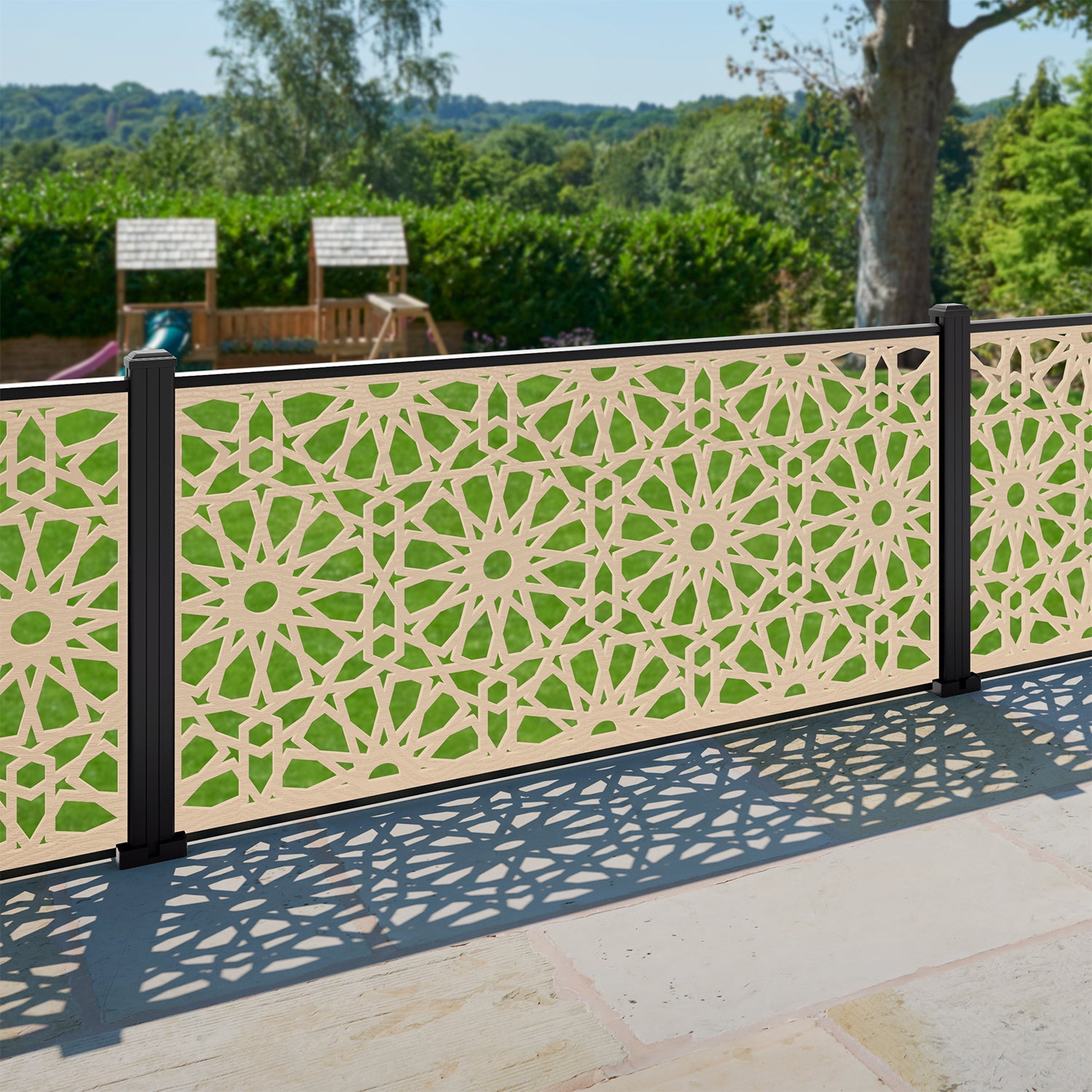 Amina Decorative Fence - 180x90cm - with our composite posts