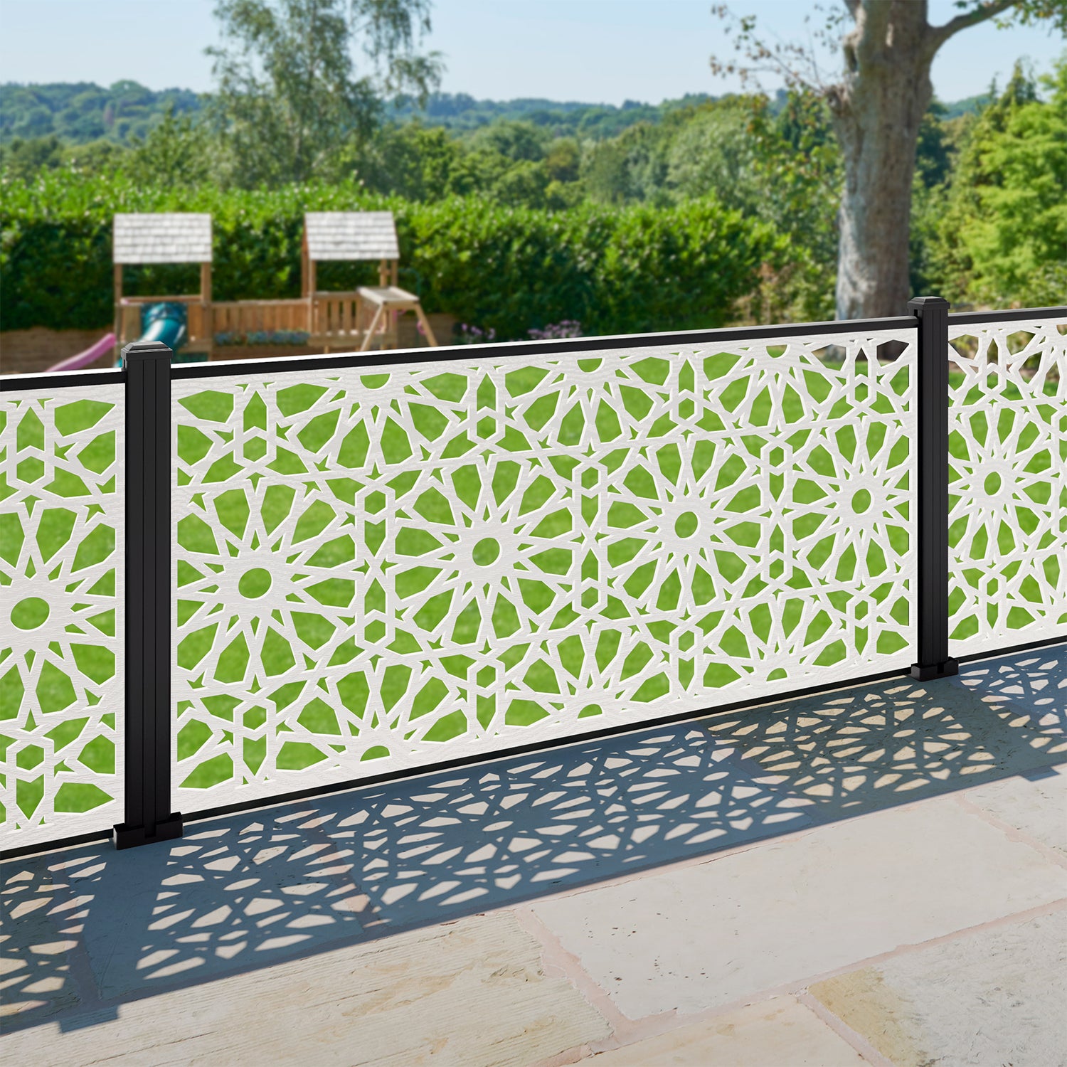 Amina Decorative Fence - 180x90cm - with our composite posts