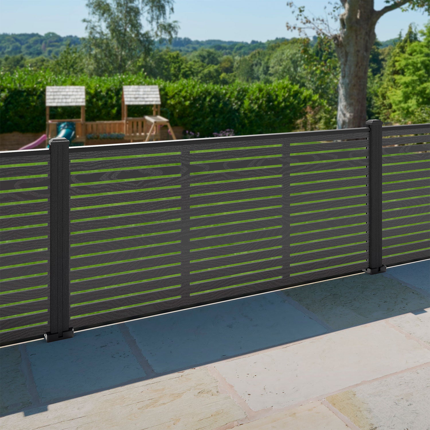 Aspen Decorative Fence - 180x90cm - with our composite posts