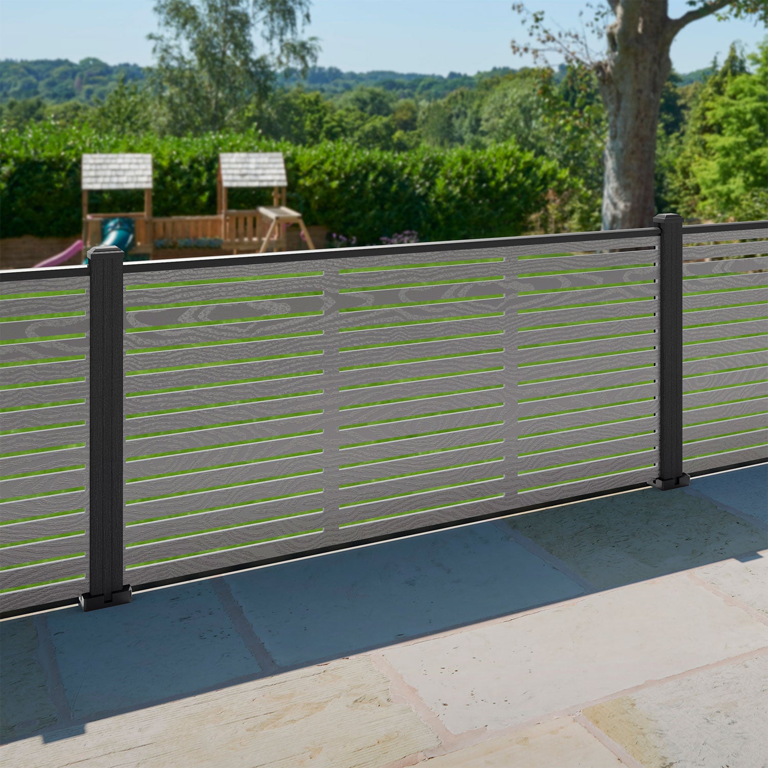 Aspen Decorative Fence - 180x90cm - with our composite posts