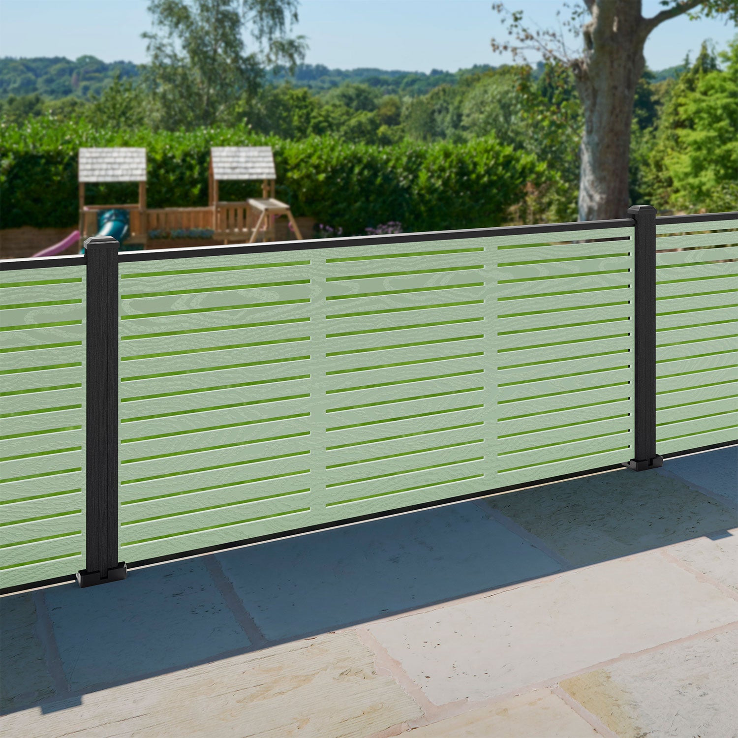 Aspen Decorative Fence - 180x90cm - with our composite posts