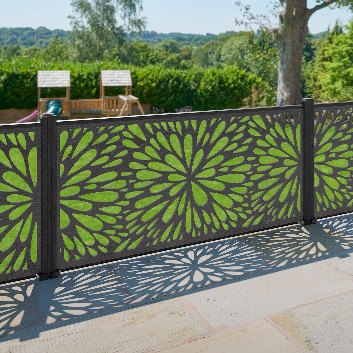 Blossom Decorative Fence - 180x90cm - with our composite posts