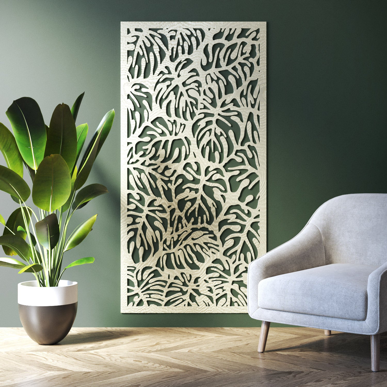 Botanic indoor decorative panel