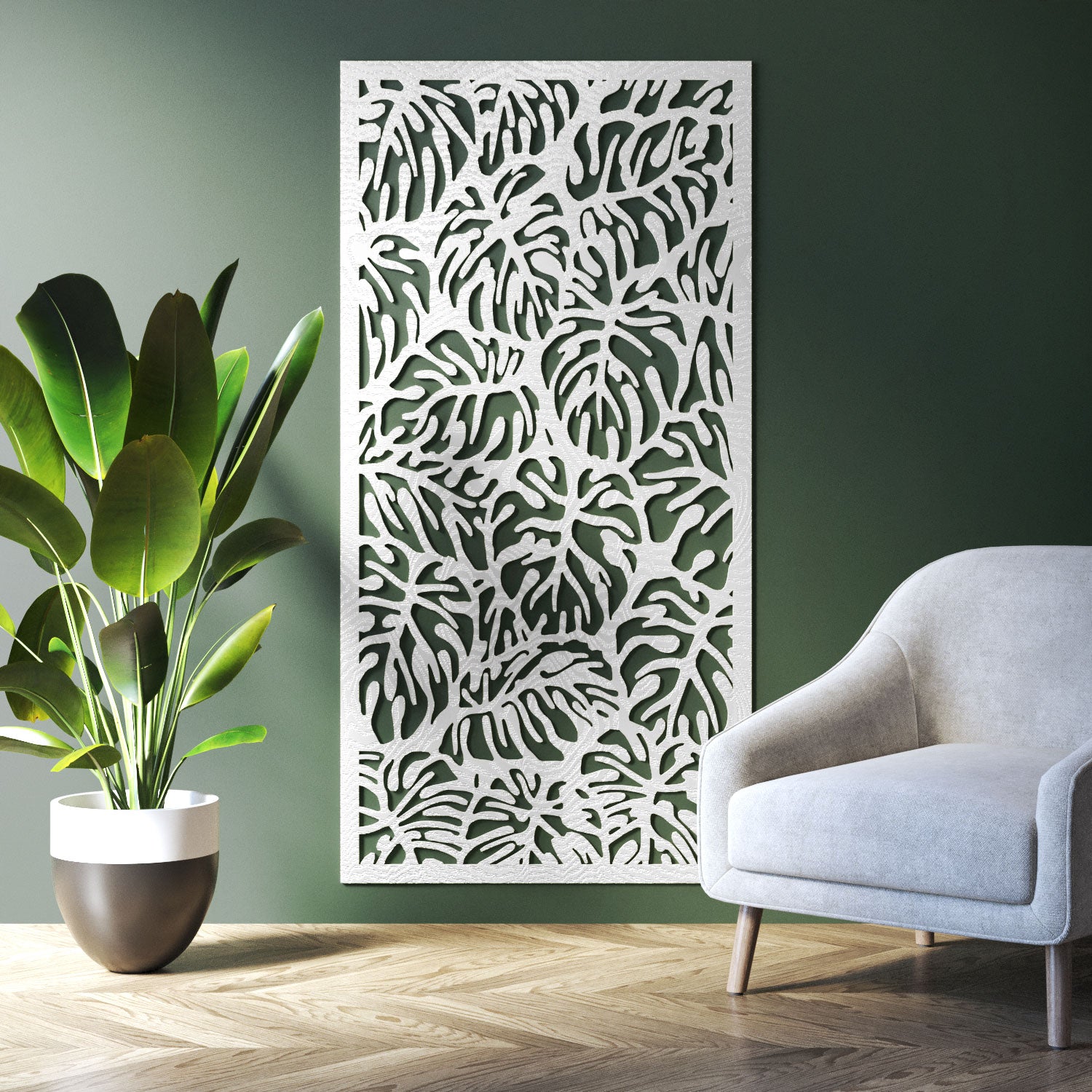 Botanic indoor decorative panel