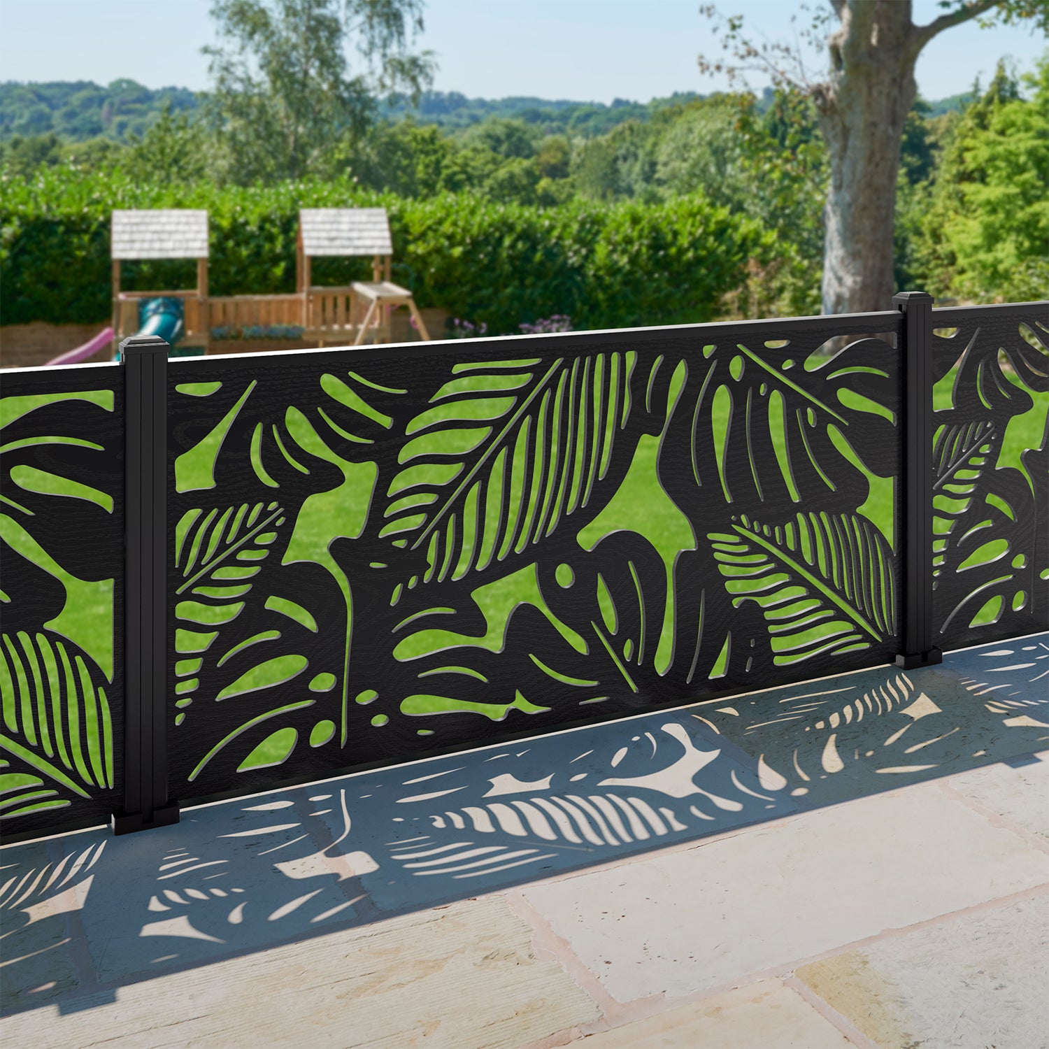 Fauna Decorative Fence - 180x90cm - with our composite posts