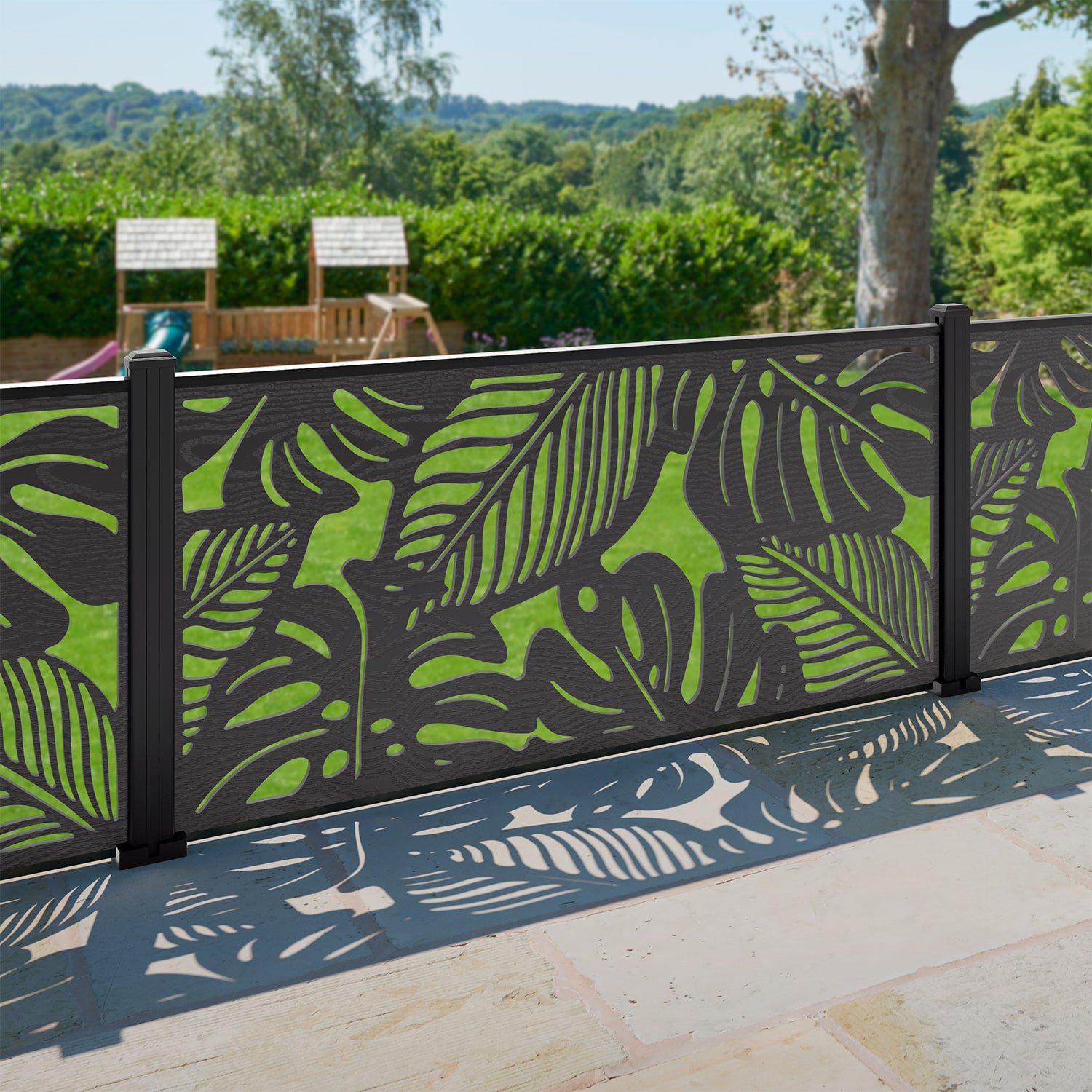Fauna Decorative Fence - 180x90cm - with our composite posts