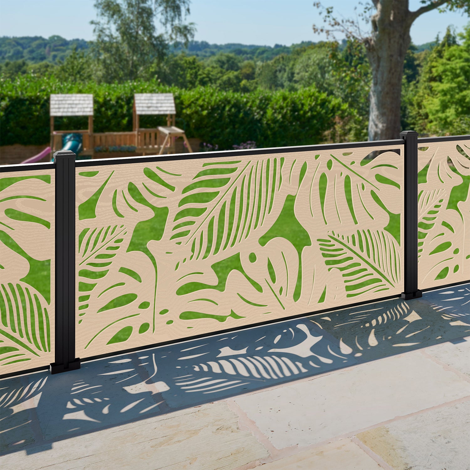 Fauna Decorative Fence - 180x90cm - with our composite posts