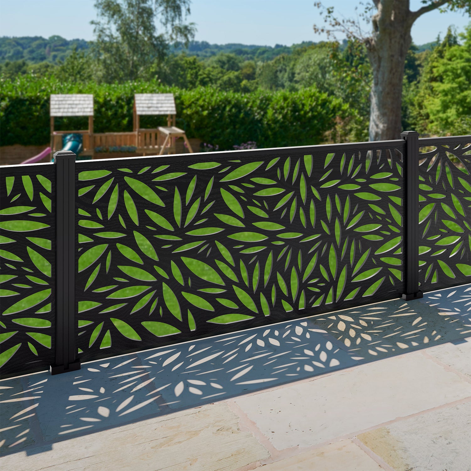 Foliage Decorative Fence - 180x90cm - with our composite posts