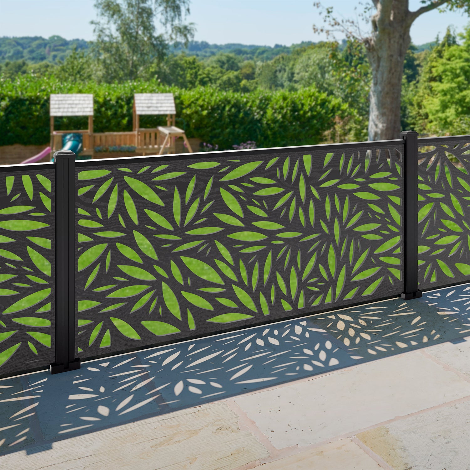Foliage Decorative Fence - 180x90cm - with our composite posts
