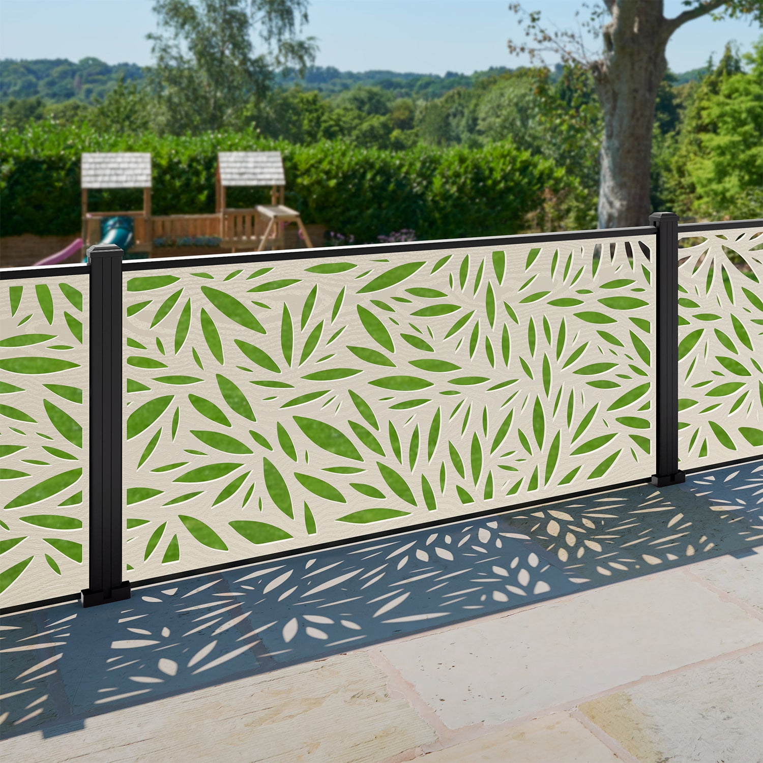 Foliage Decorative Fence - 180x90cm - with our composite posts