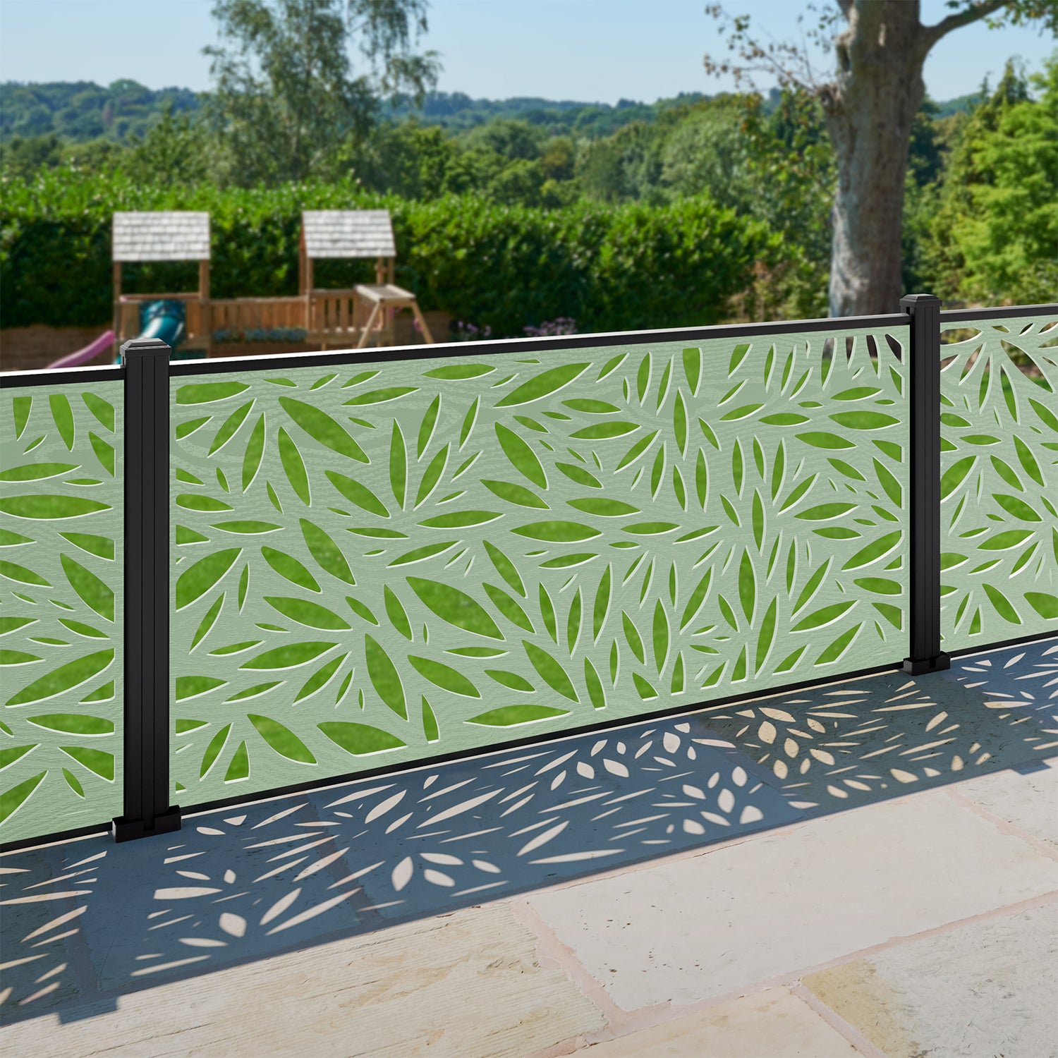 Foliage Decorative Fence - 180x90cm - with our composite posts