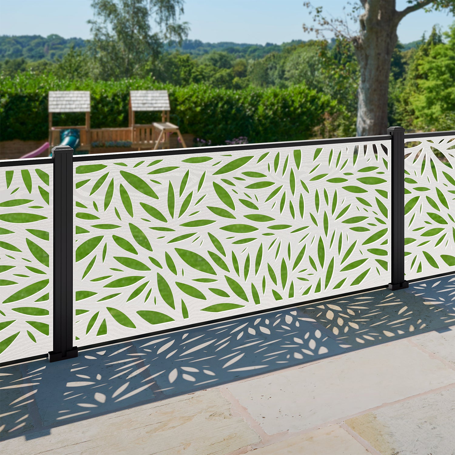 Foliage Decorative Fence - 180x90cm - with our aluminium posts
