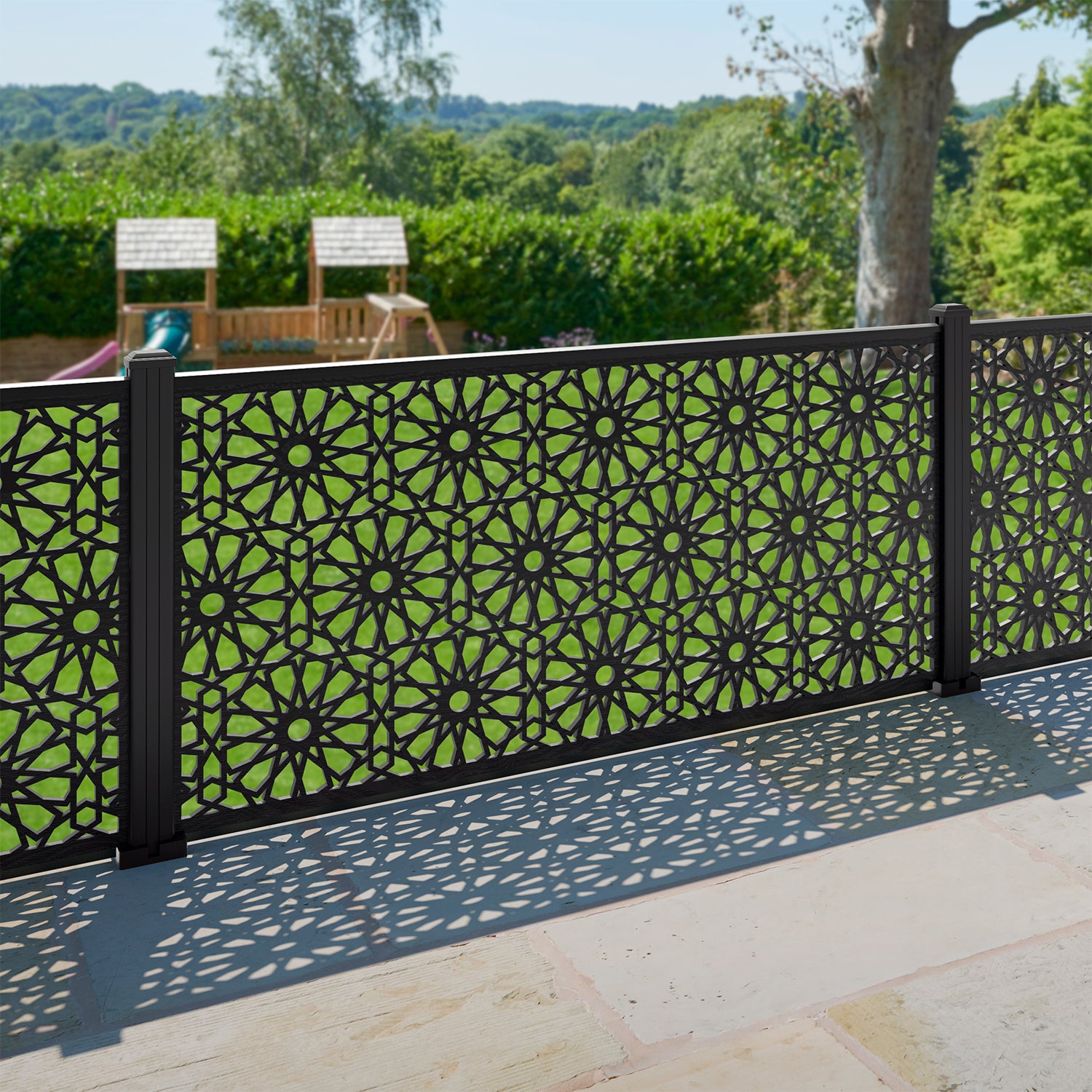 Hambra Decorative Fence - 180x90cm - with our composite posts