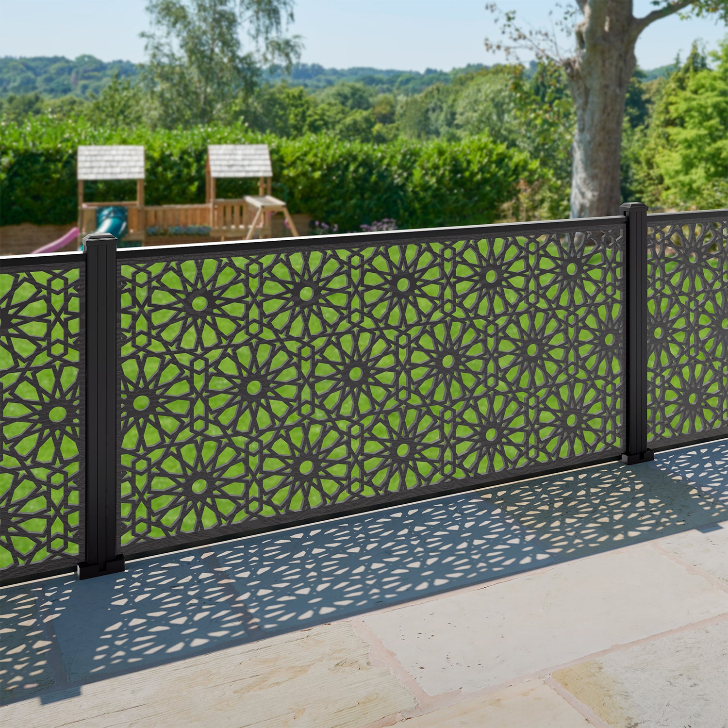 Hambra Decorative Fence - 180x90cm - with our composite posts