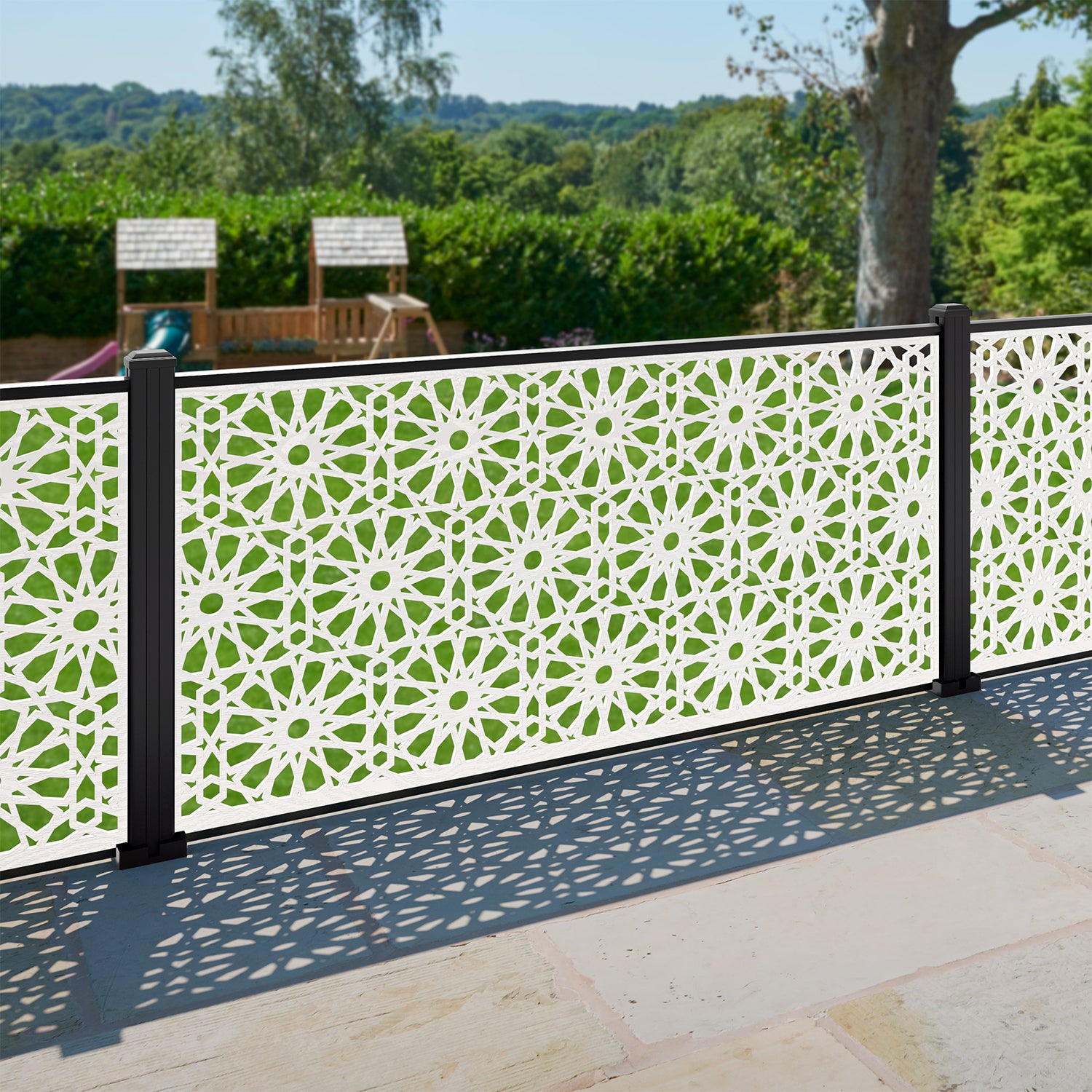 Hambra Decorative Fence - 180x90cm - with our composite posts