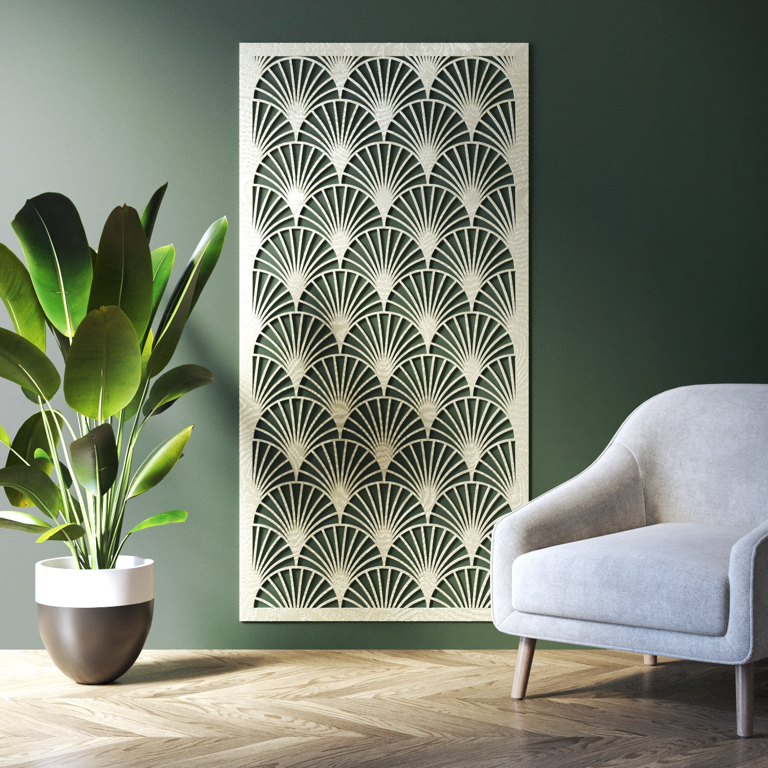 Laurel indoor decorative panel