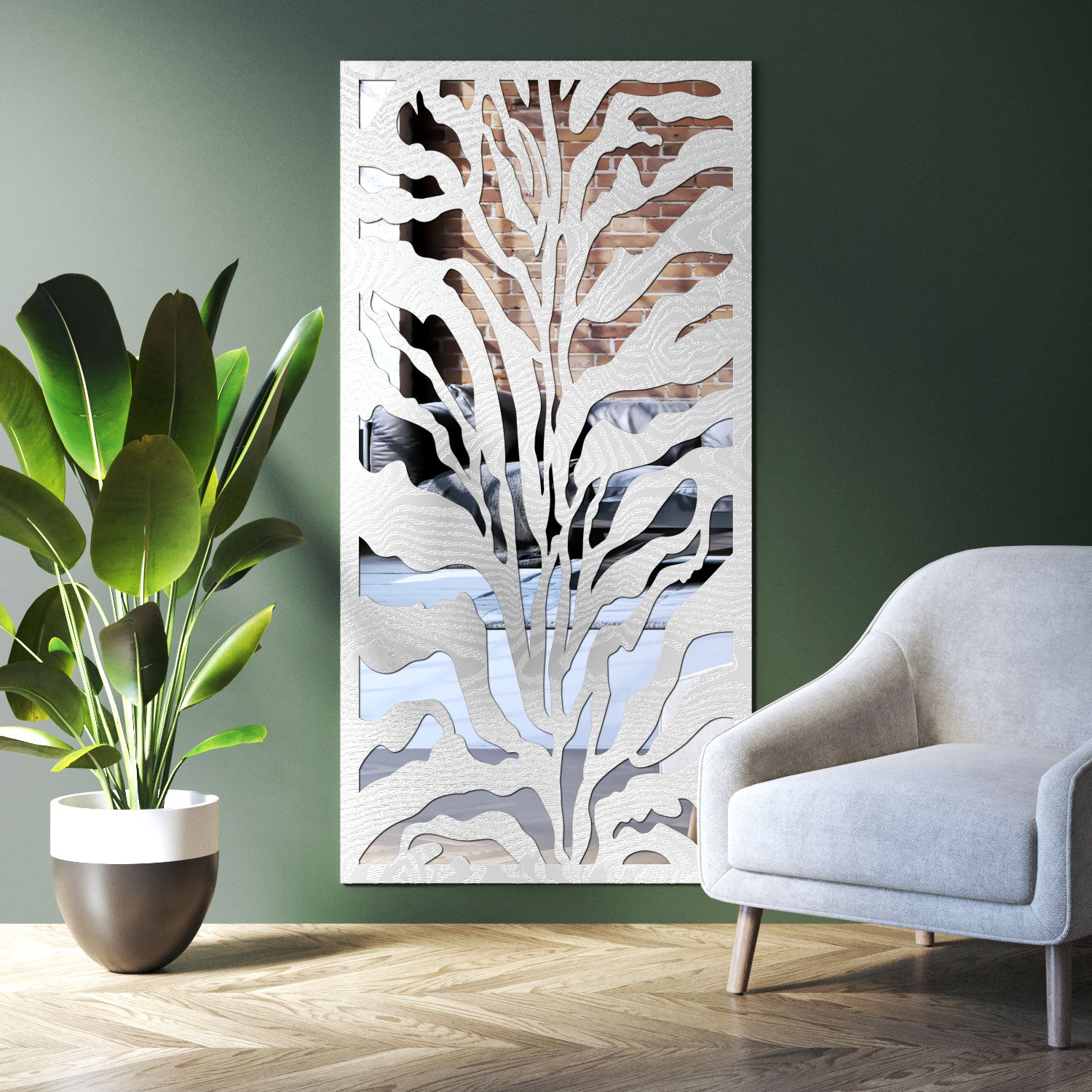 Malawi indoor decorative mirrored panel
