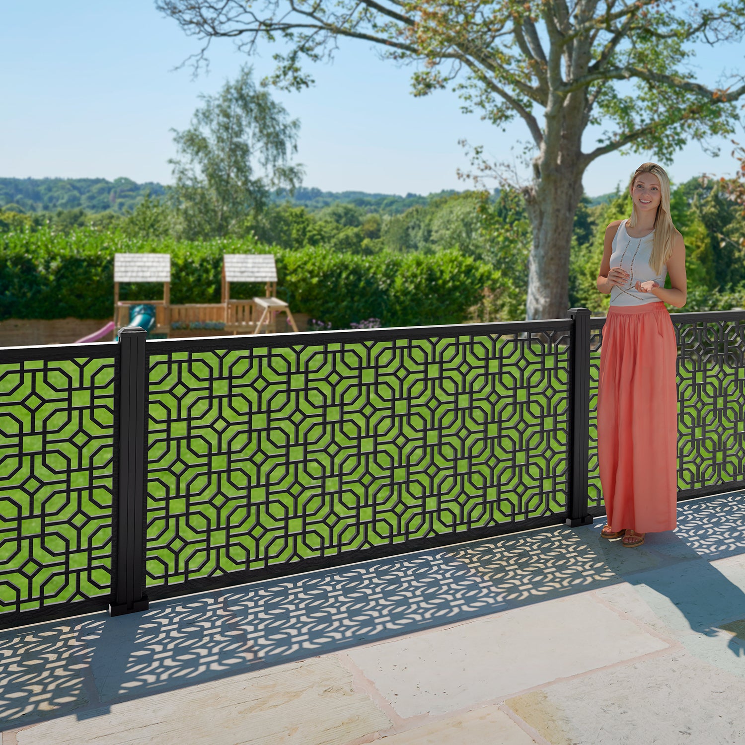 Micro Decorative Fence - 180x90cm - with our aluminium posts