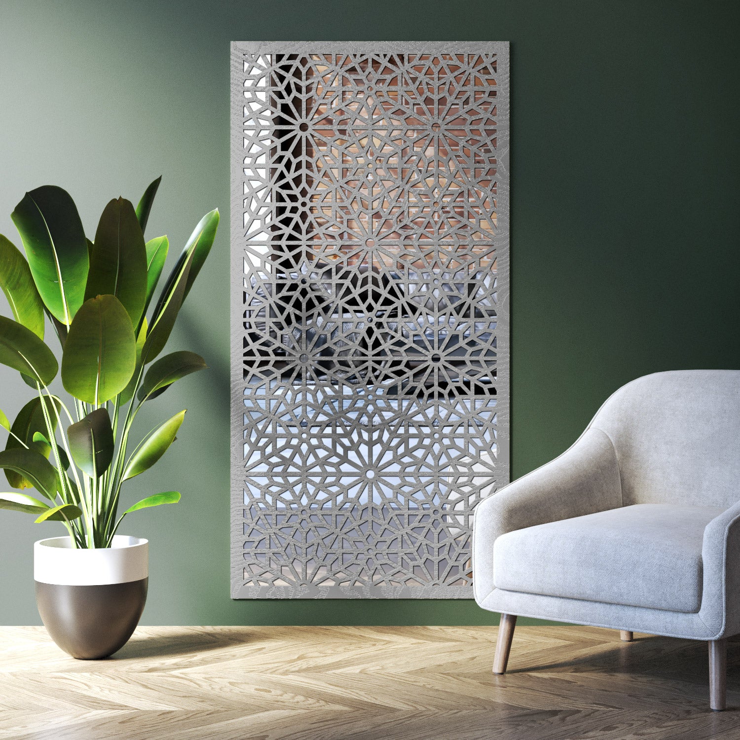 Alnara indoor decorative mirrored panel