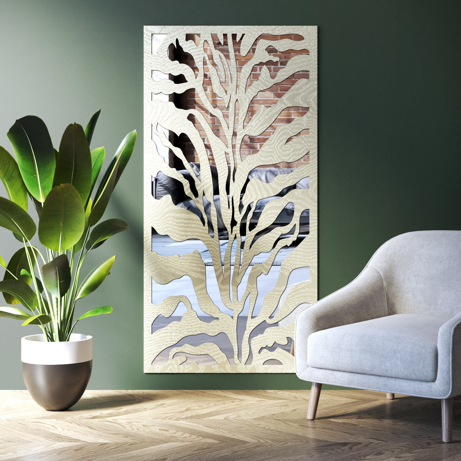 Malawi indoor decorative mirrored panel