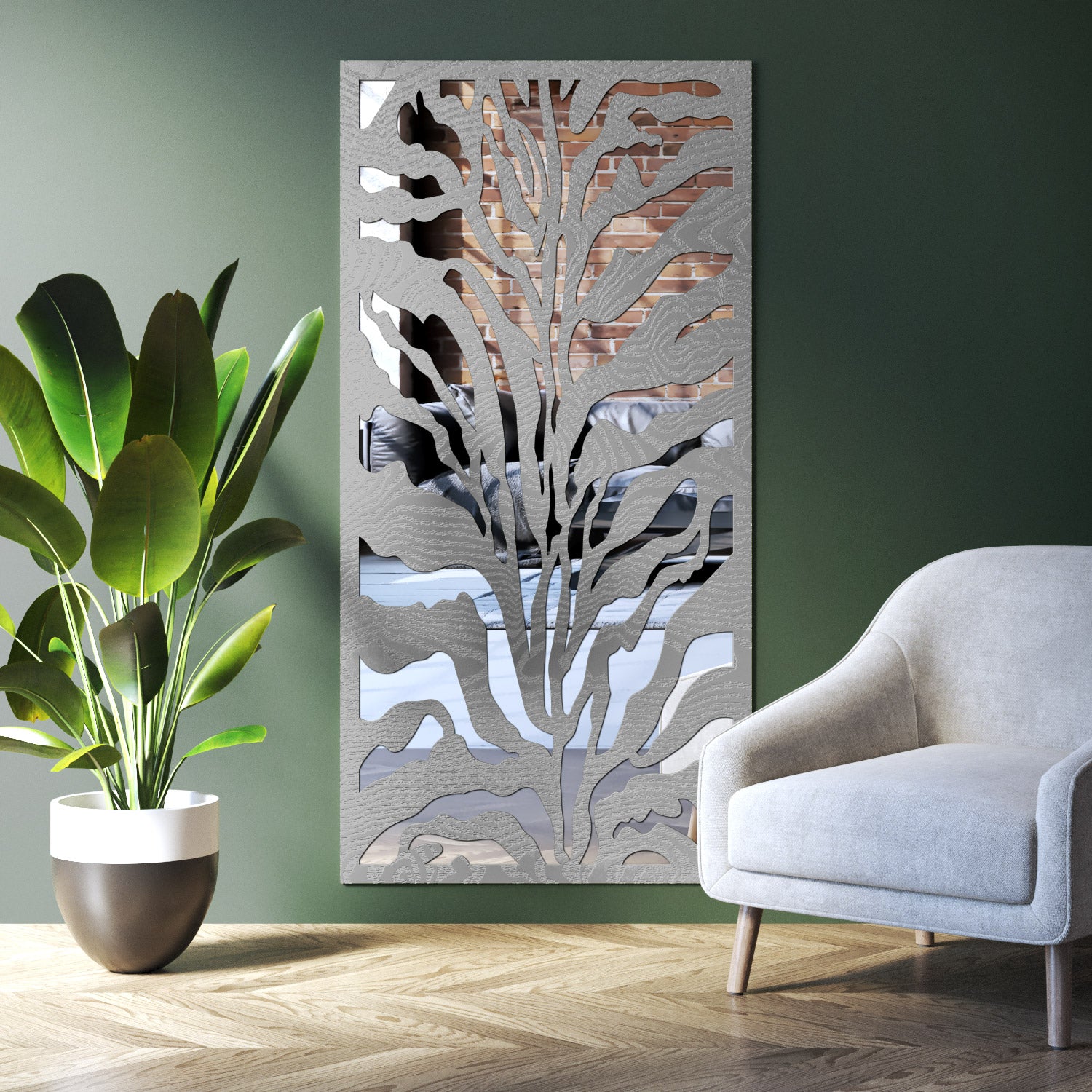Malawi indoor decorative mirrored panel