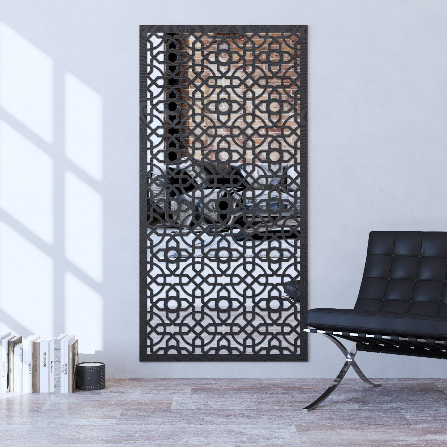 Nabila indoor decorative mirrored panel