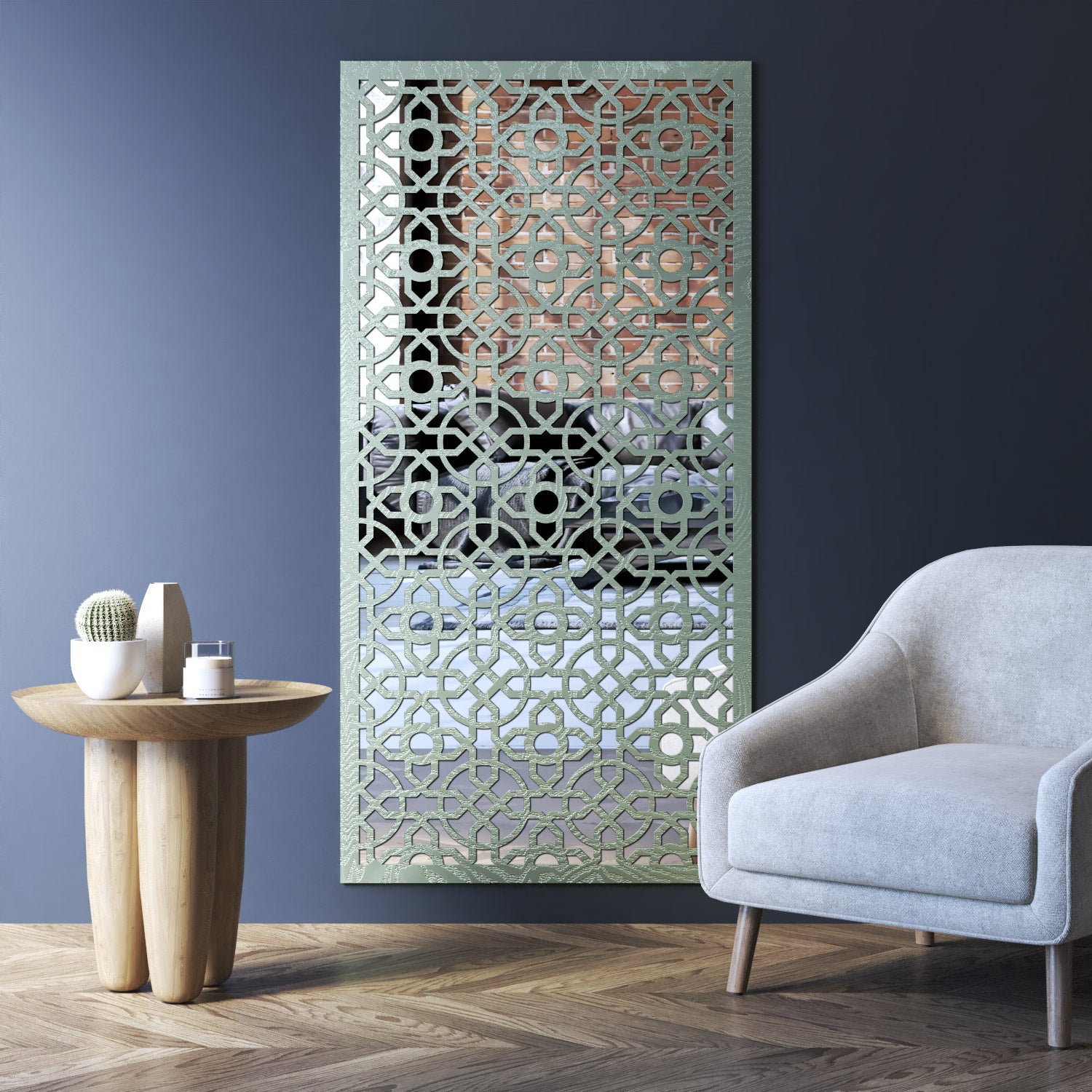 Nabila indoor decorative mirrored panel