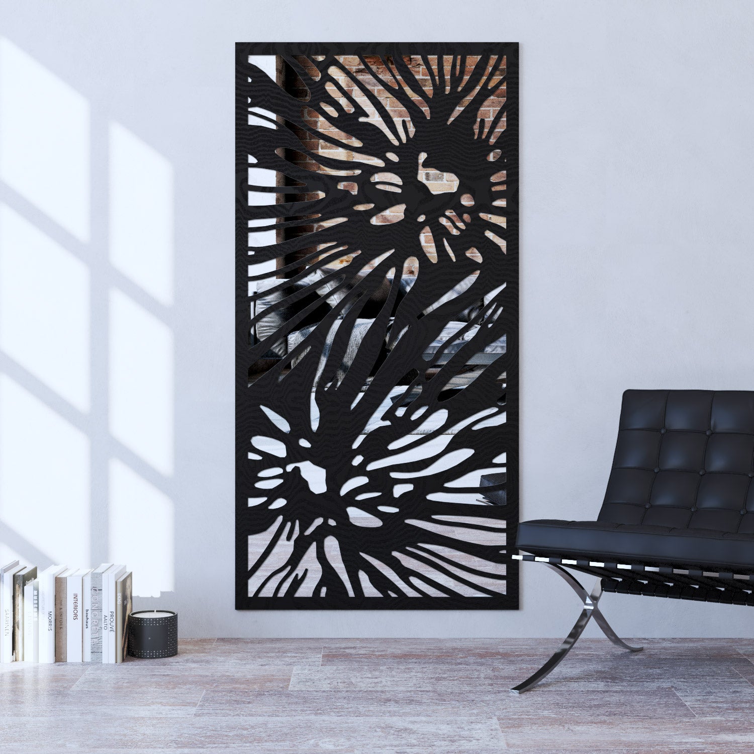 Poppy indoor decorative mirrored panel
