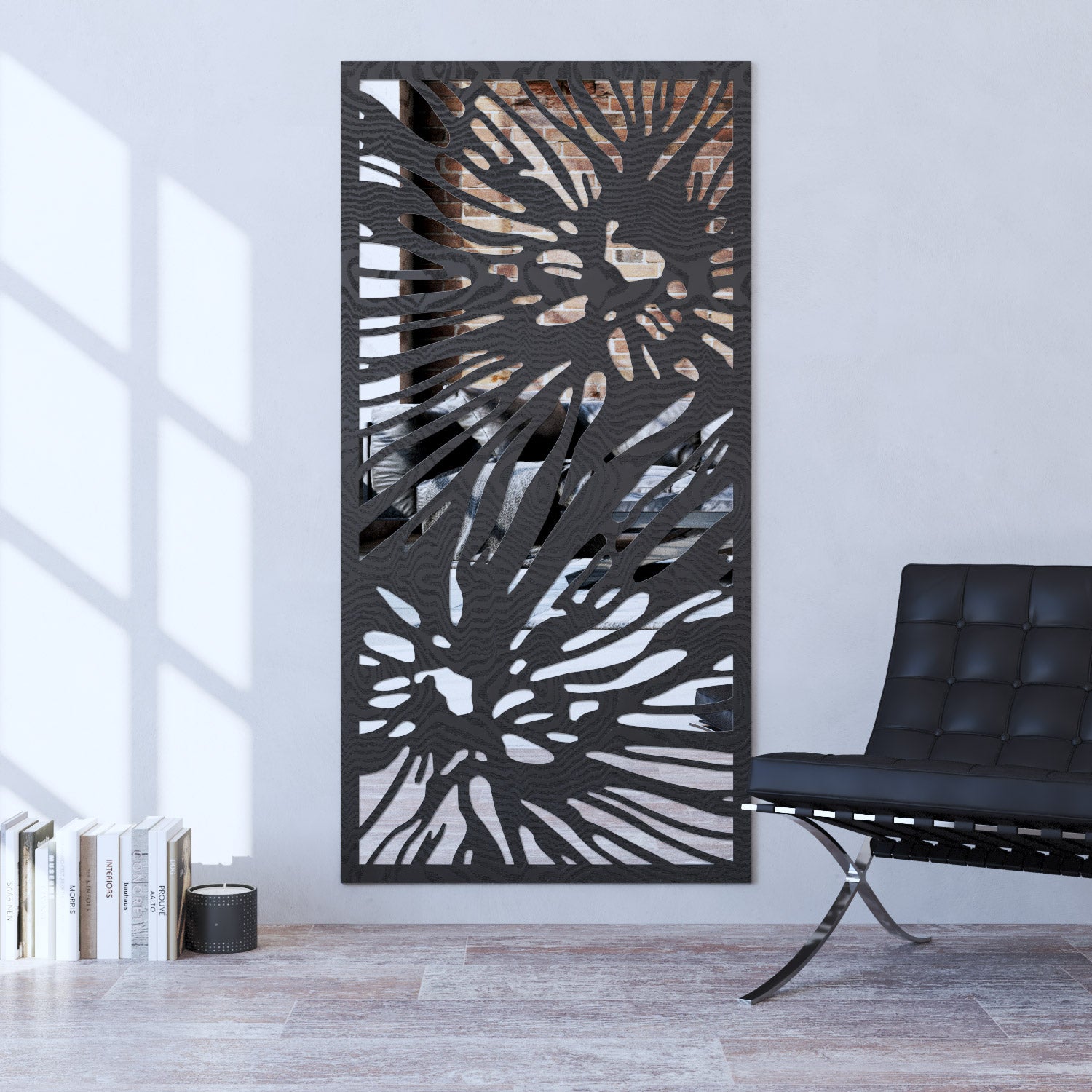 Poppy indoor decorative mirrored panel