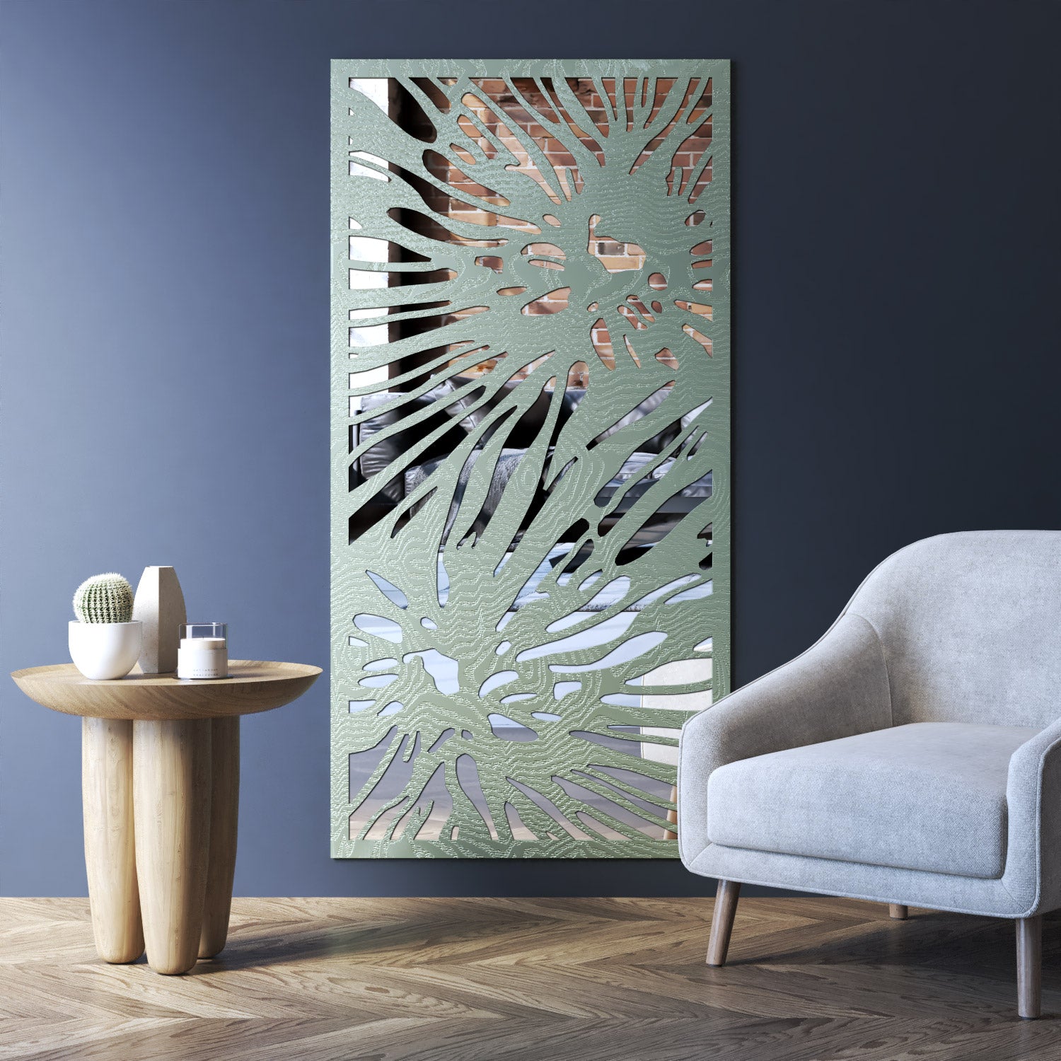Poppy indoor decorative mirrored panel
