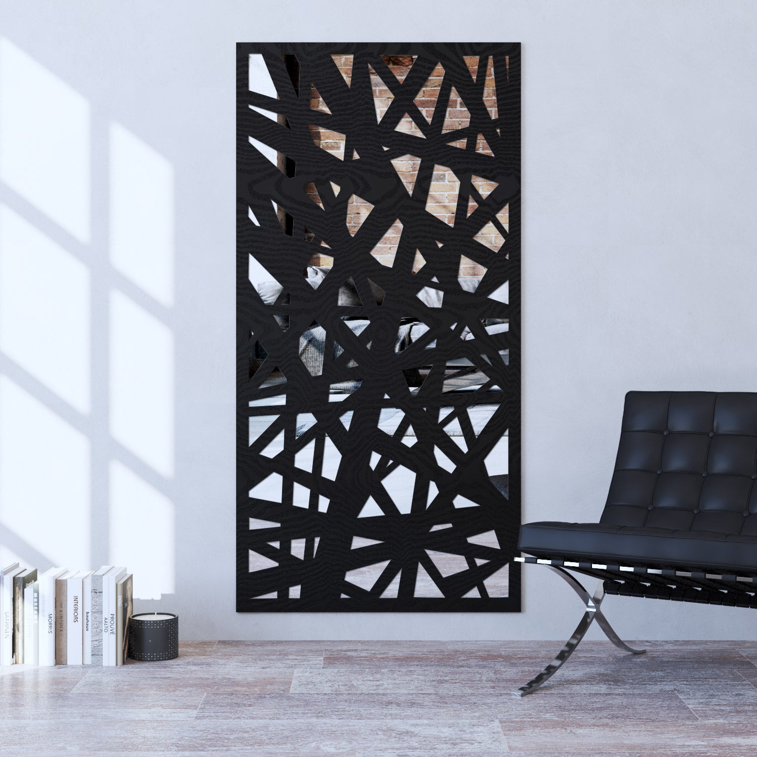 Prism indoor decorative mirrored panel