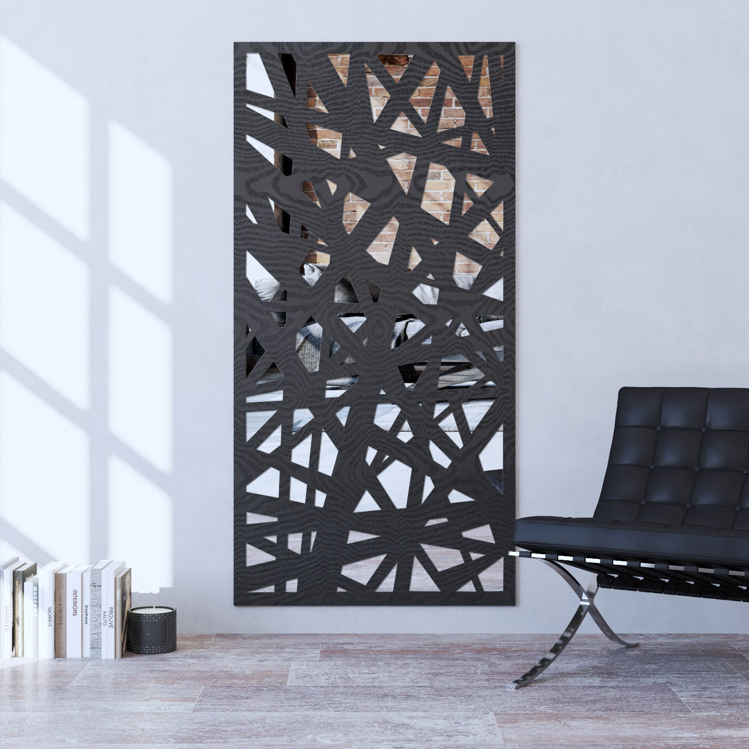 Prism indoor decorative mirrored panel