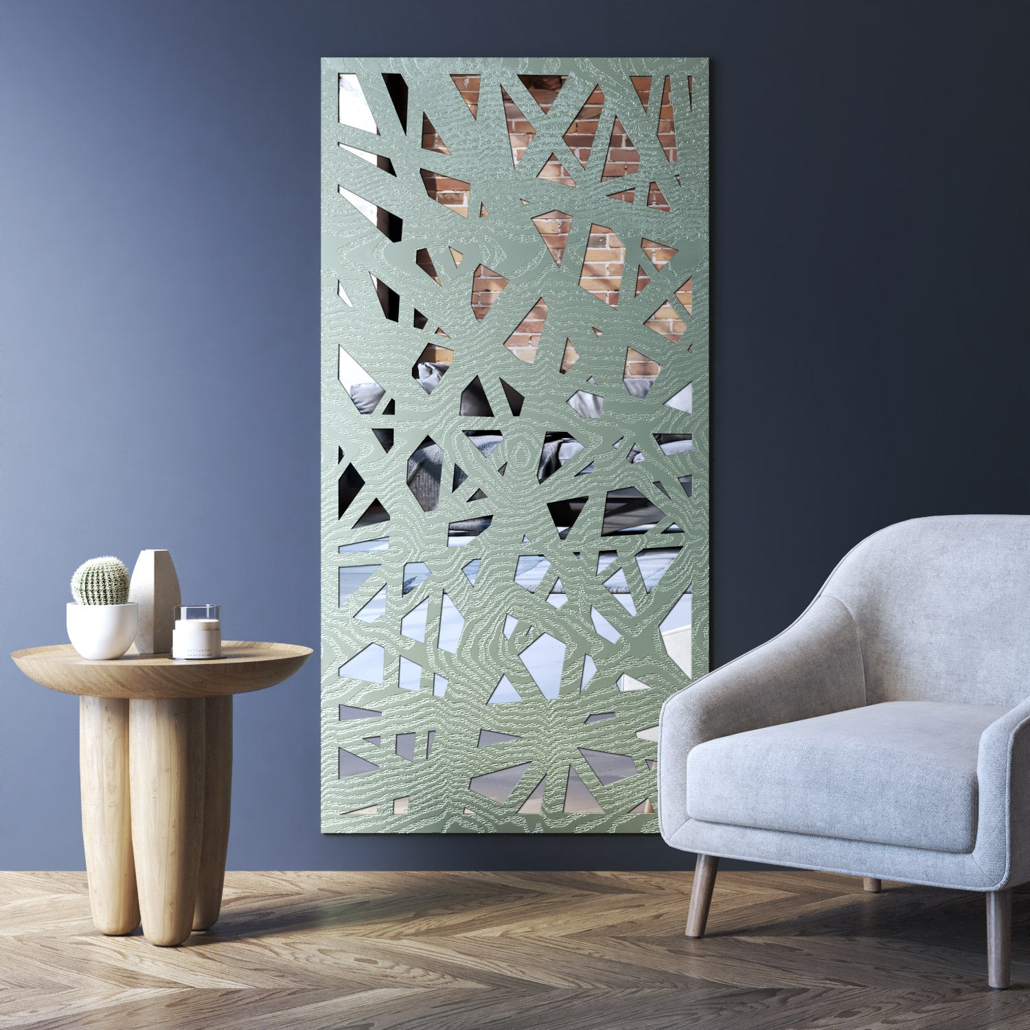 Prism indoor decorative mirrored panel