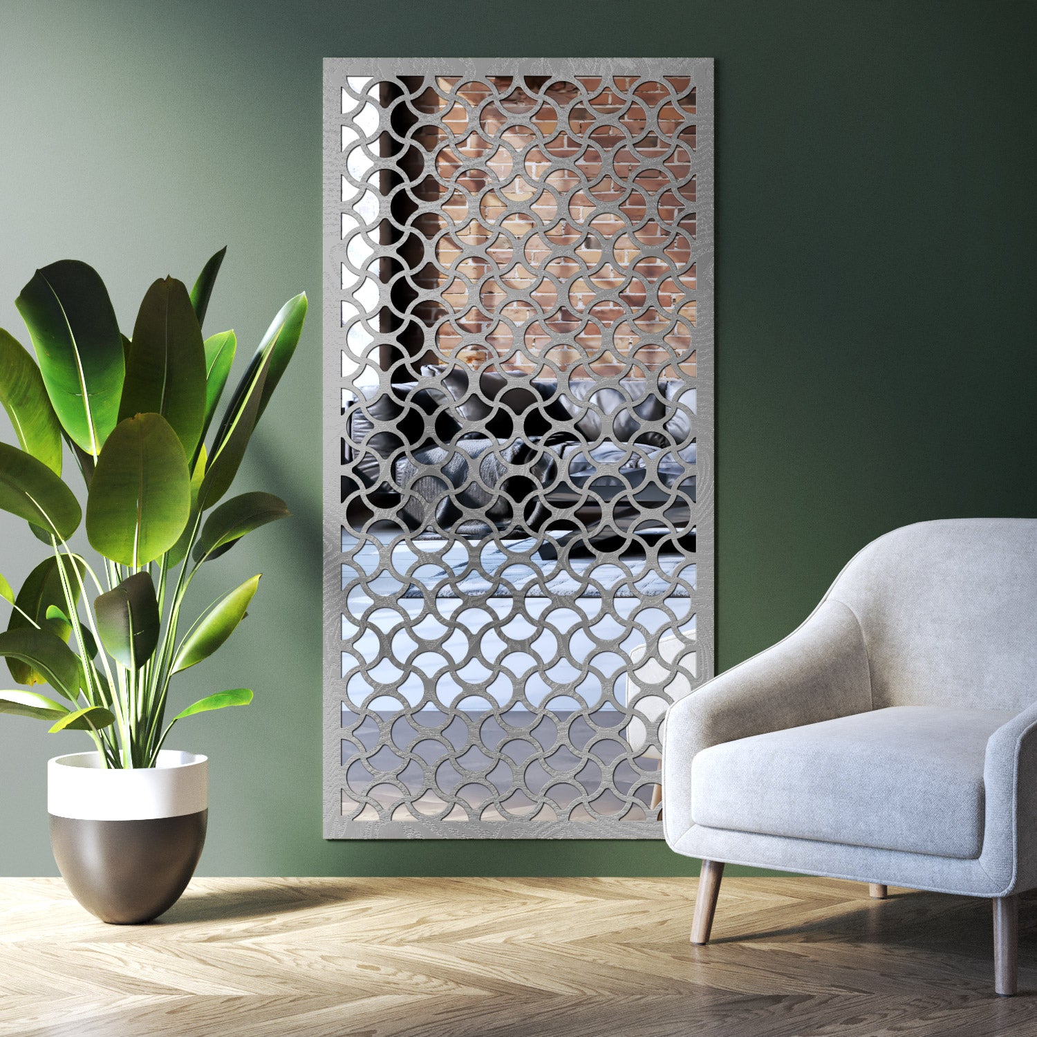 Vida indoor decorative mirrored panel