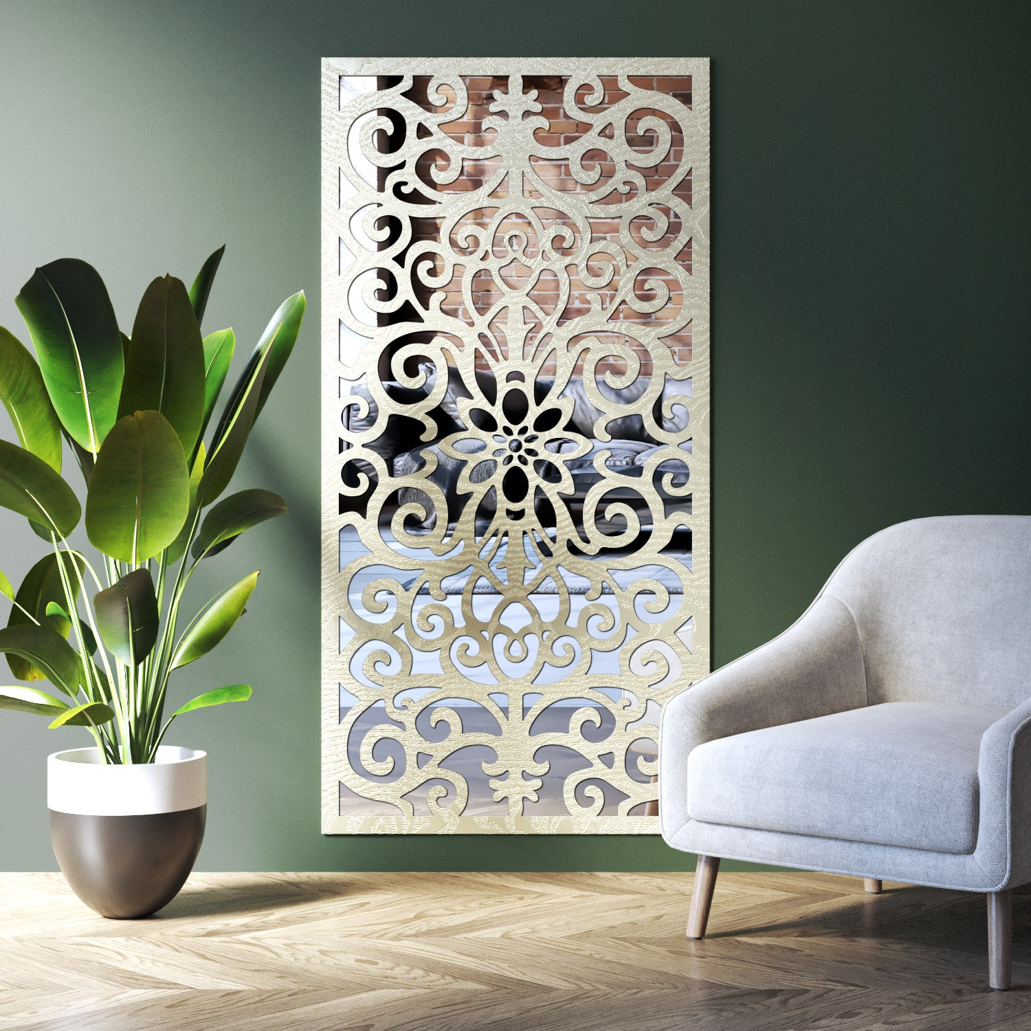 Windsor Indoor Decorative mirrored Panel