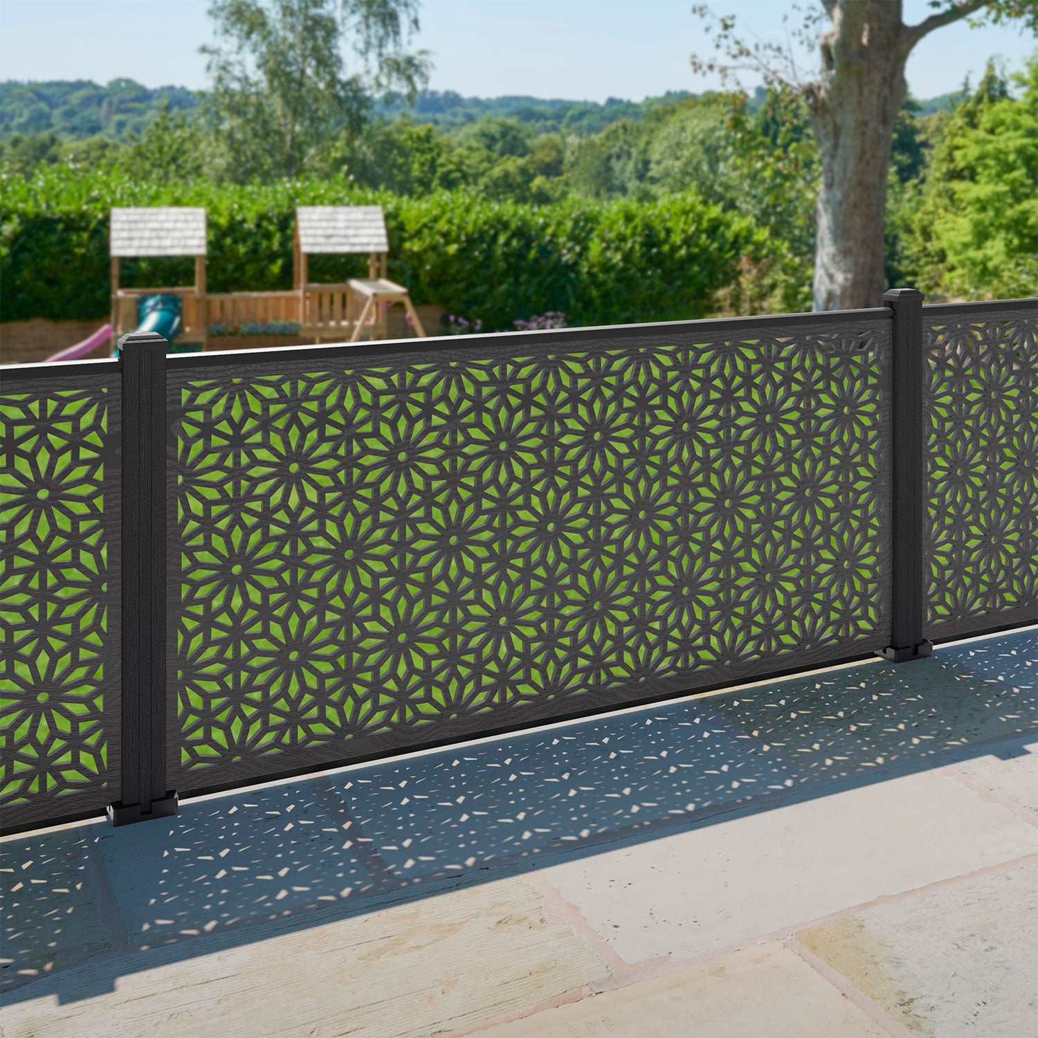 Narwa Decorative Fence - 180x90cm - with our composite posts