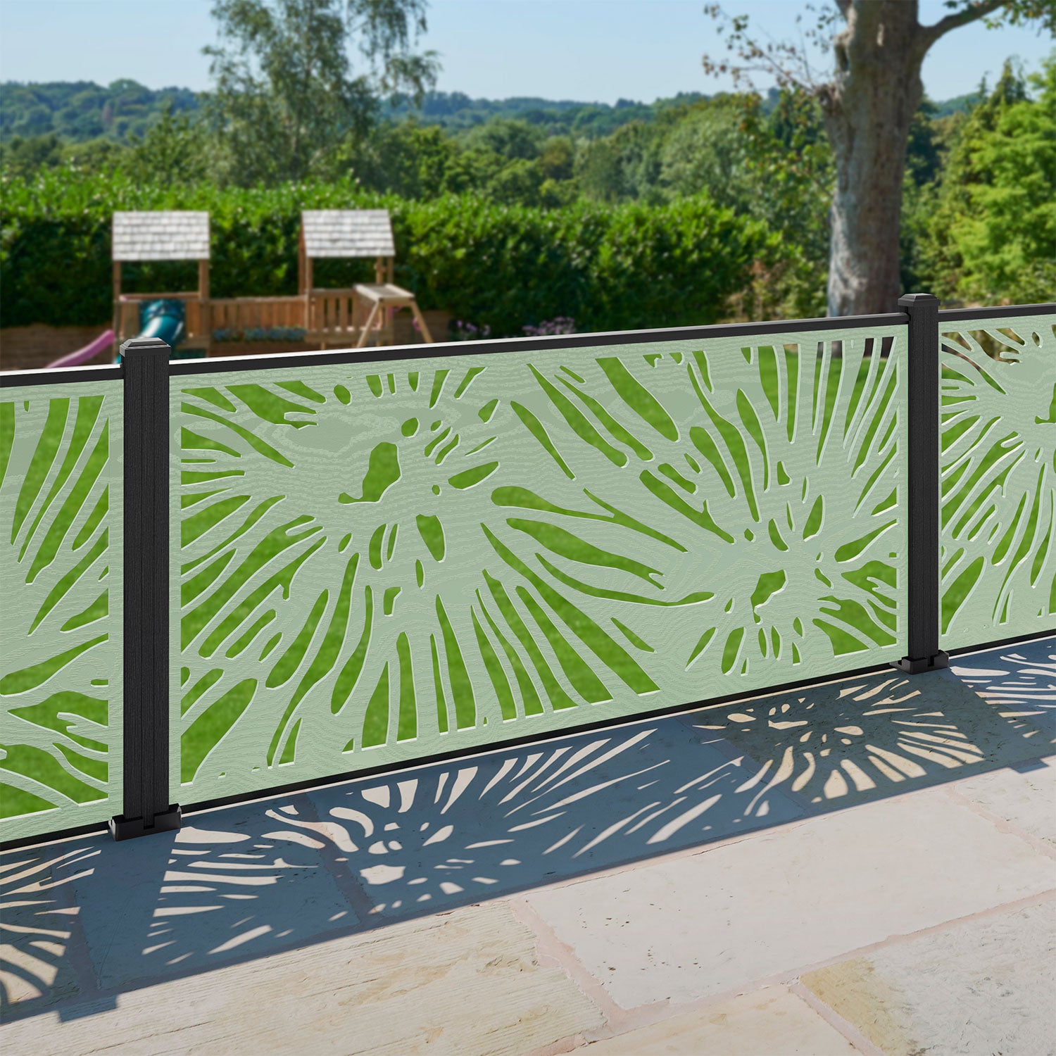 Poppy Decorative Fence - 180x90cm - with our composite posts