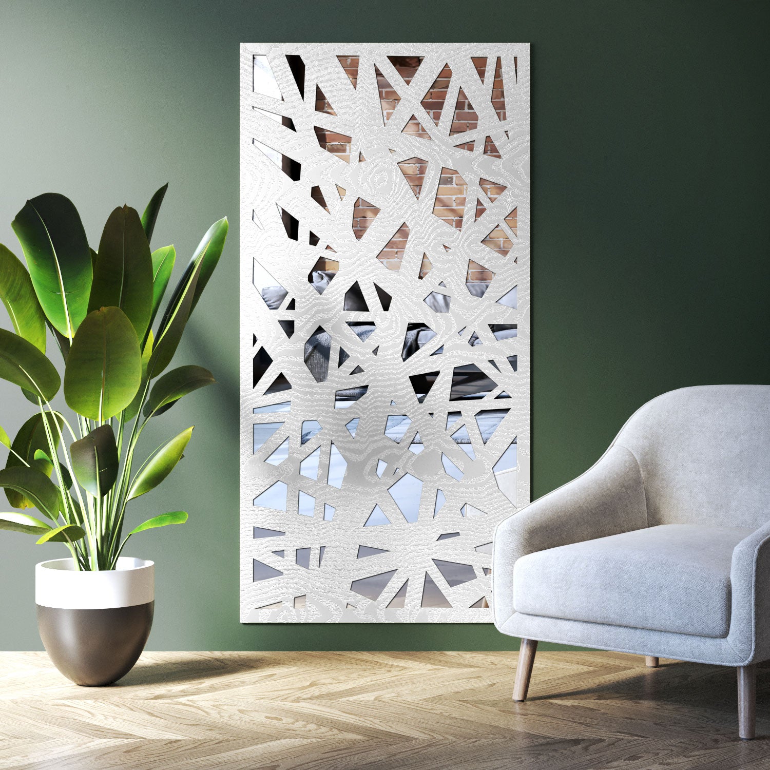 Prism indoor decorative mirrored panel