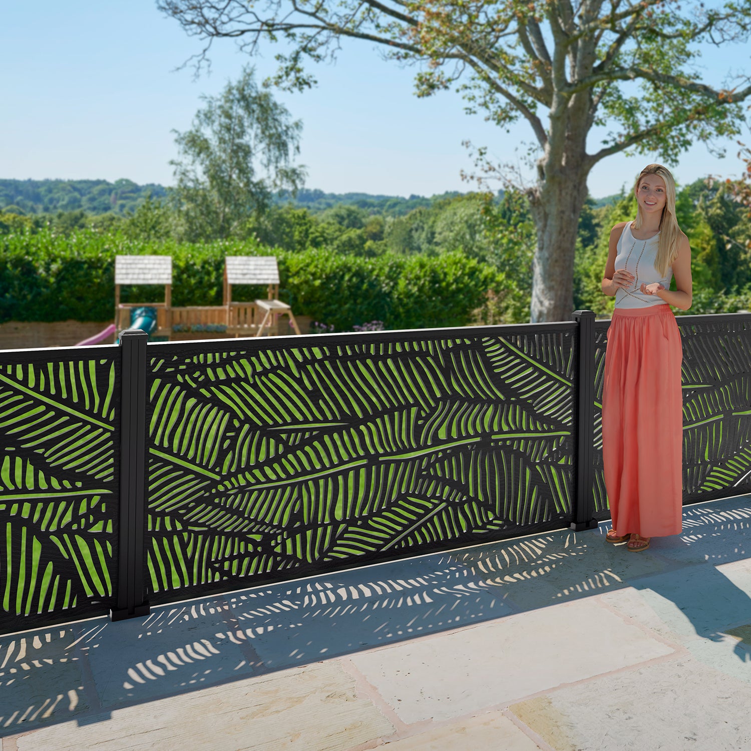 Quill Decorative Fence - 180x90cm - with our composite posts