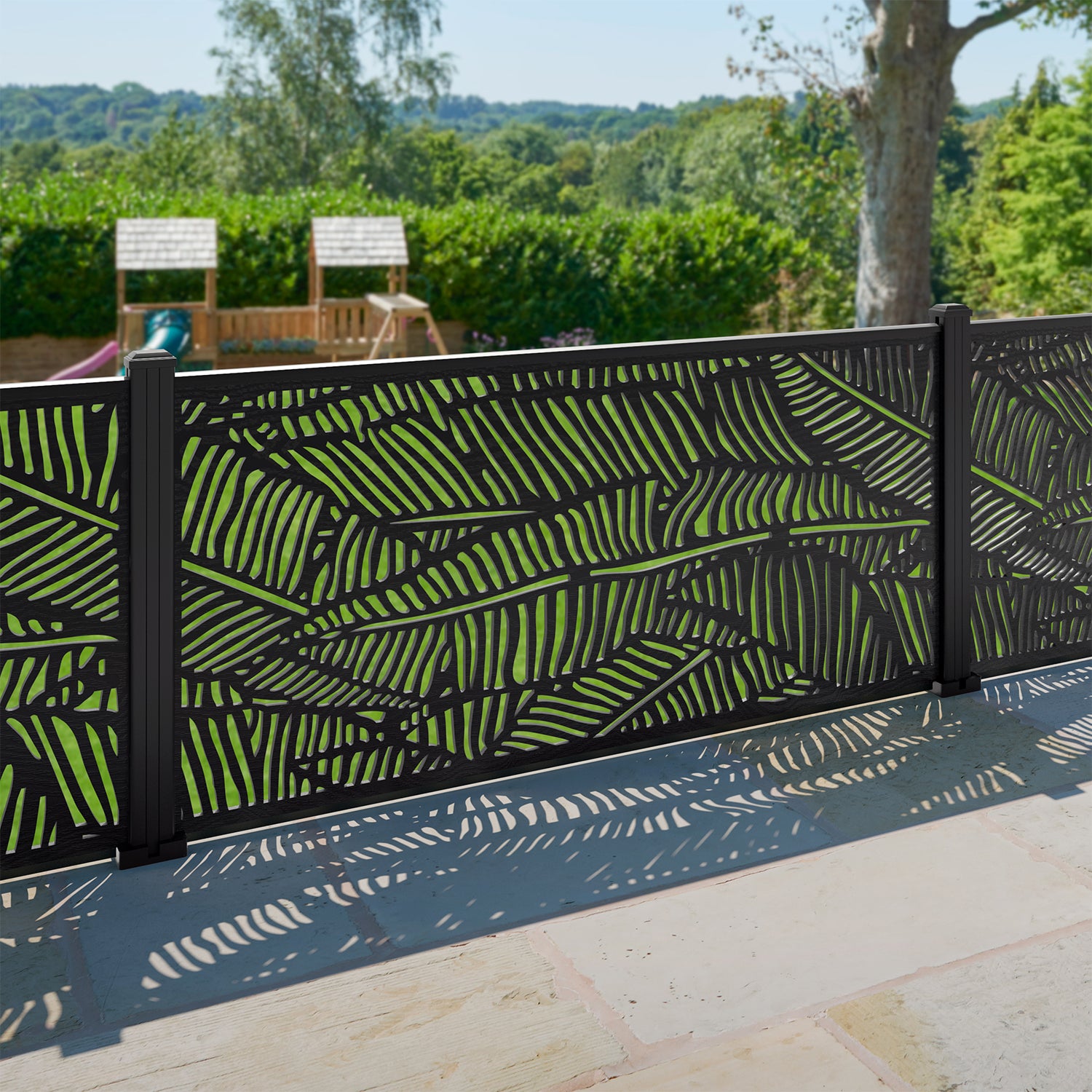 Quill Decorative Fence - 180x90cm - with our aluminium posts