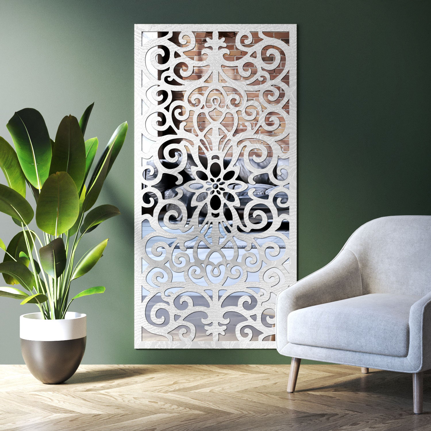 Windsor Indoor Decorative mirrored Panel