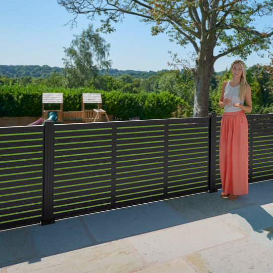 Aspen Decorative Fence - 180x90cm - with our aluminium posts